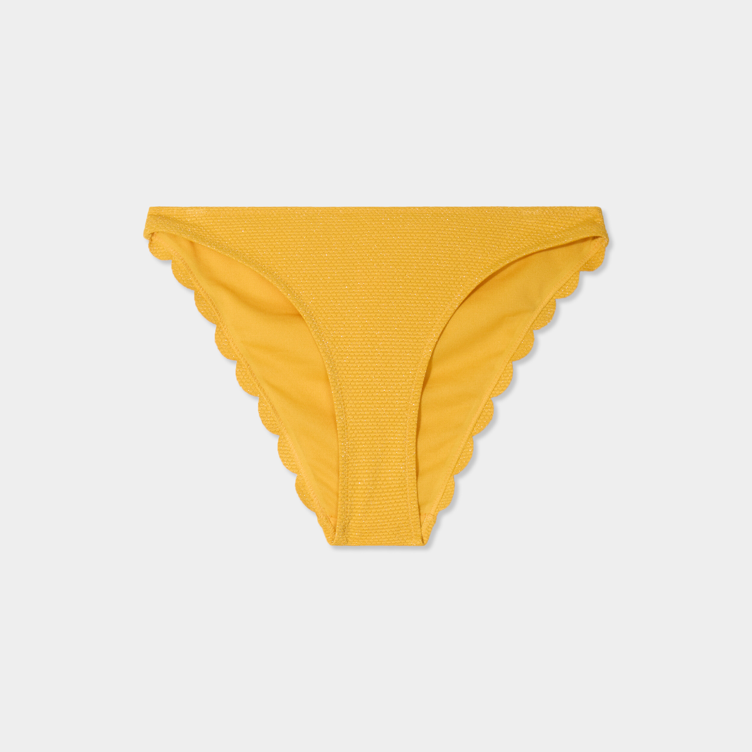 Bas de maillot de bain jaune femme