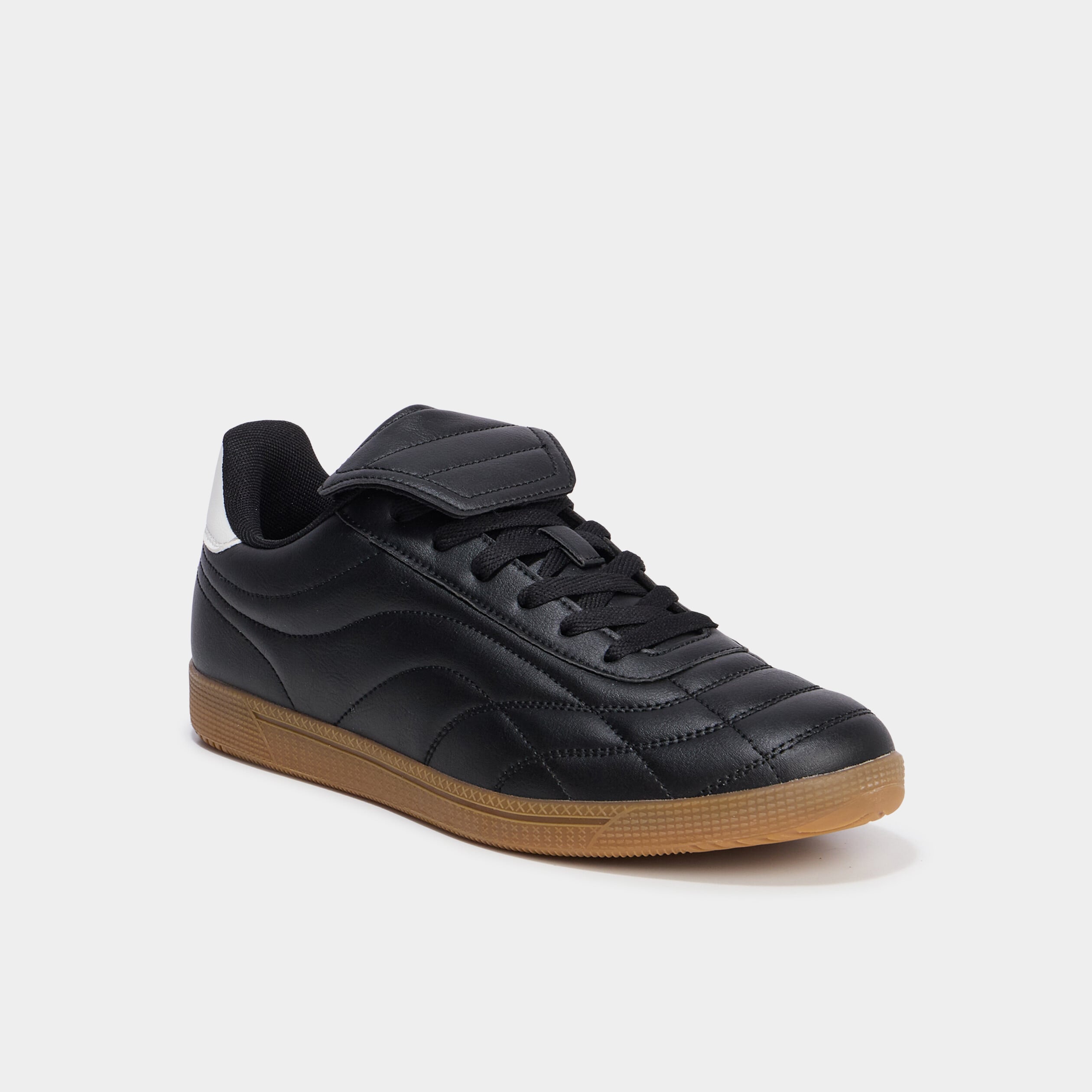 Tennis basses &agrave; lacets noir homme