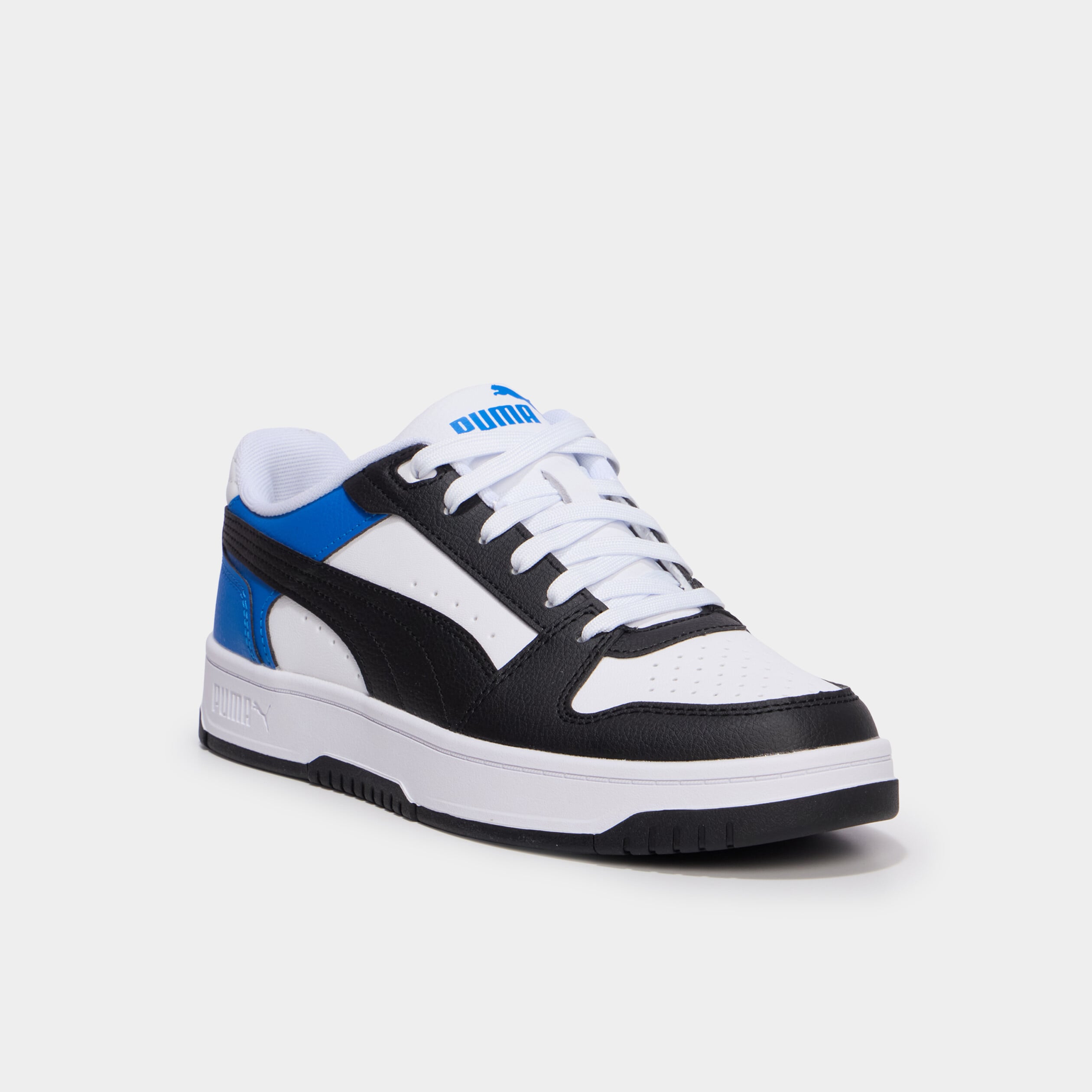 Baskets &agrave; lacets Puma Rebound bleu electrique gar&ccedil;on