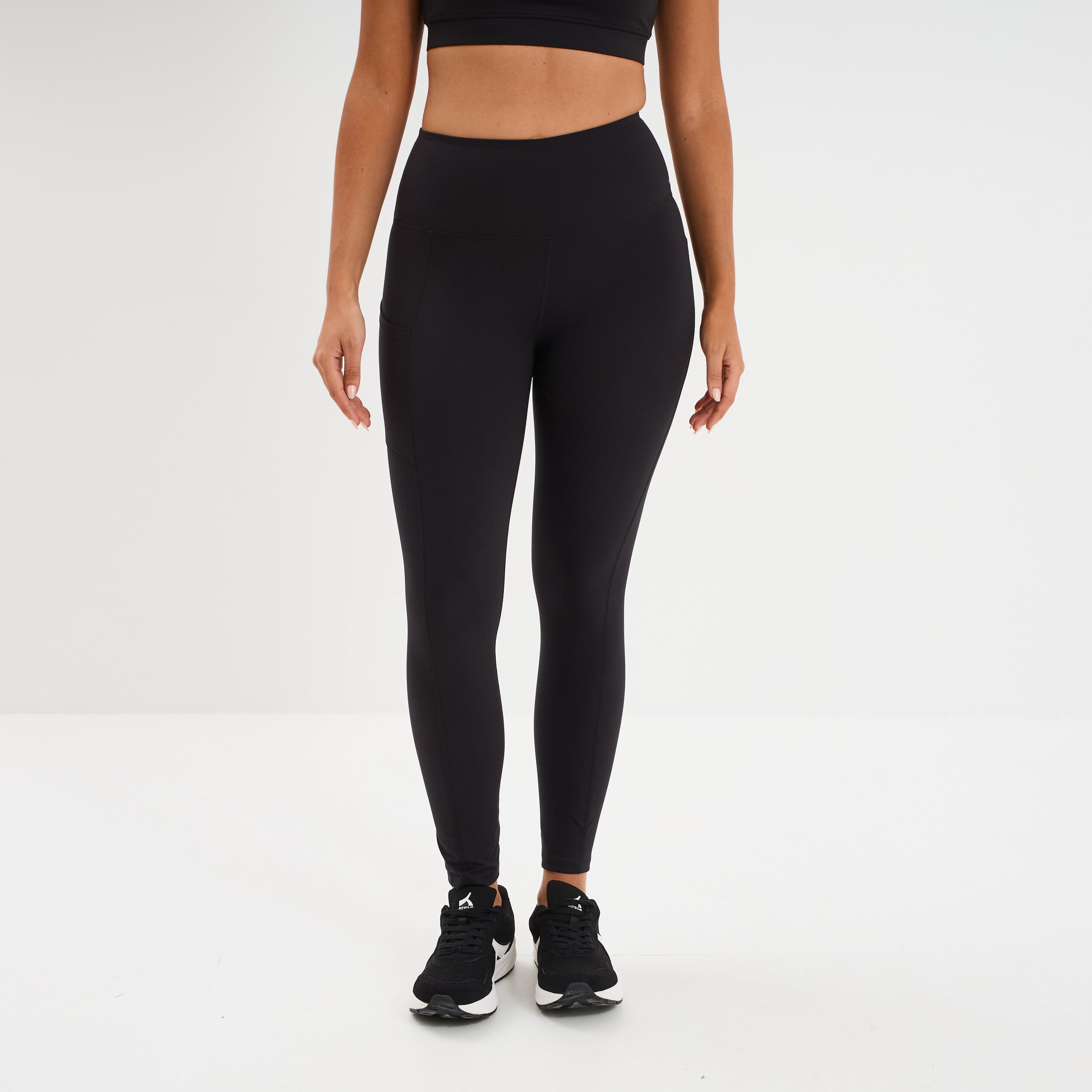 Legging de sport taille haute noir femme