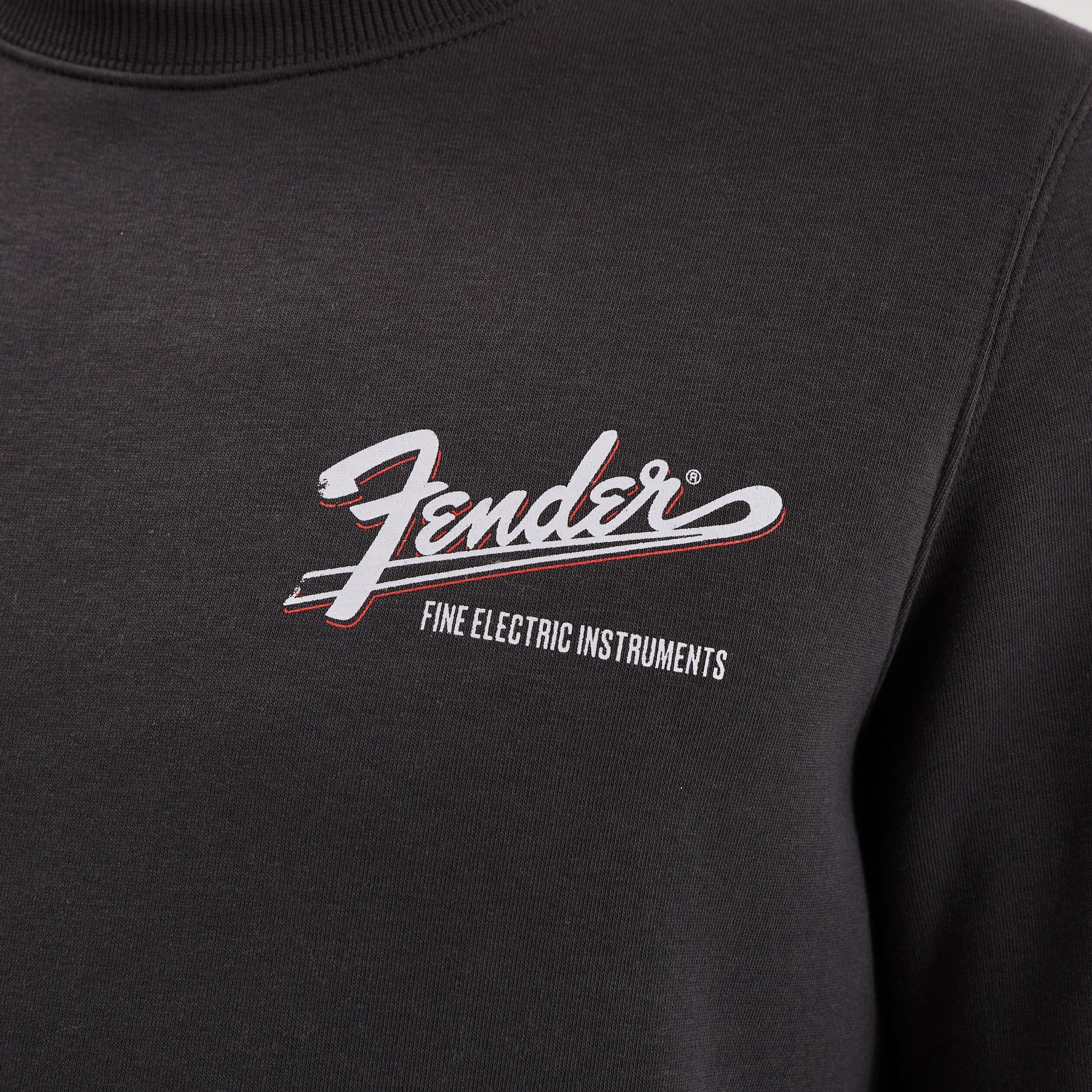 Sweat molleton manches longues Fender noir homme