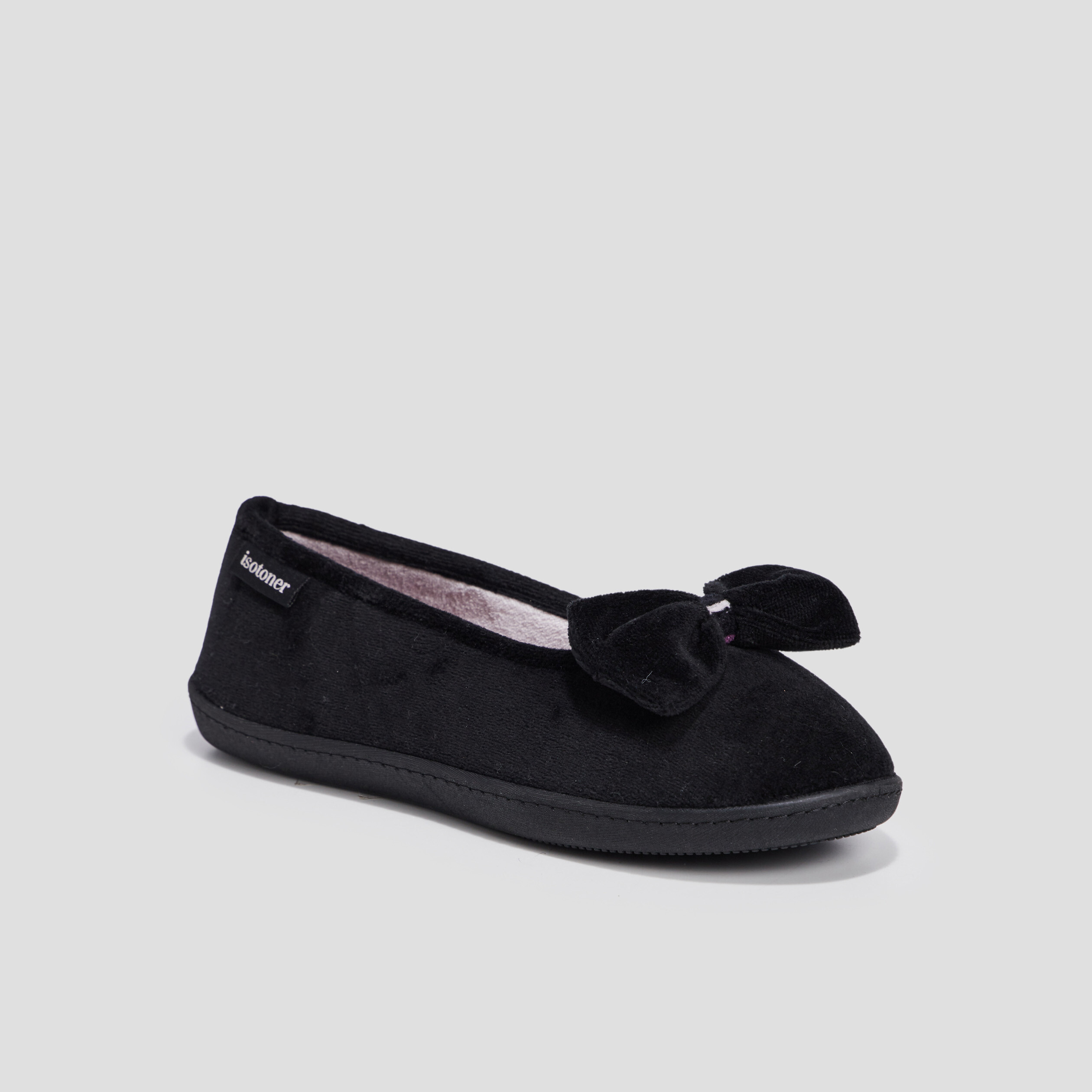 chaussons ballerines isotoner noir femme Chaussons ballerines Isotoner noir femme