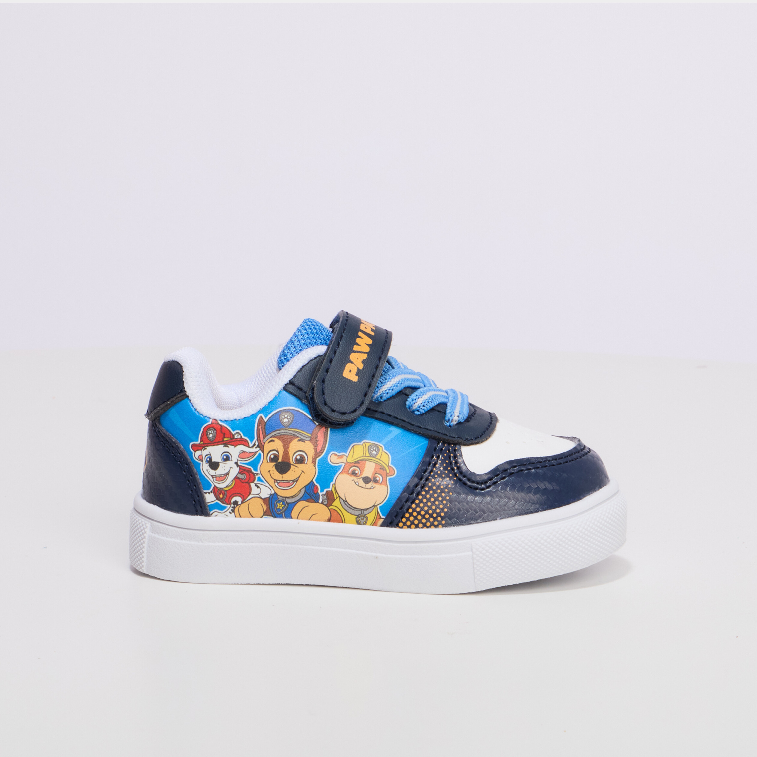 Baskets &agrave; lacets Pat Patrouille bleu b&eacute;b&eacute; gar&ccedil;on
