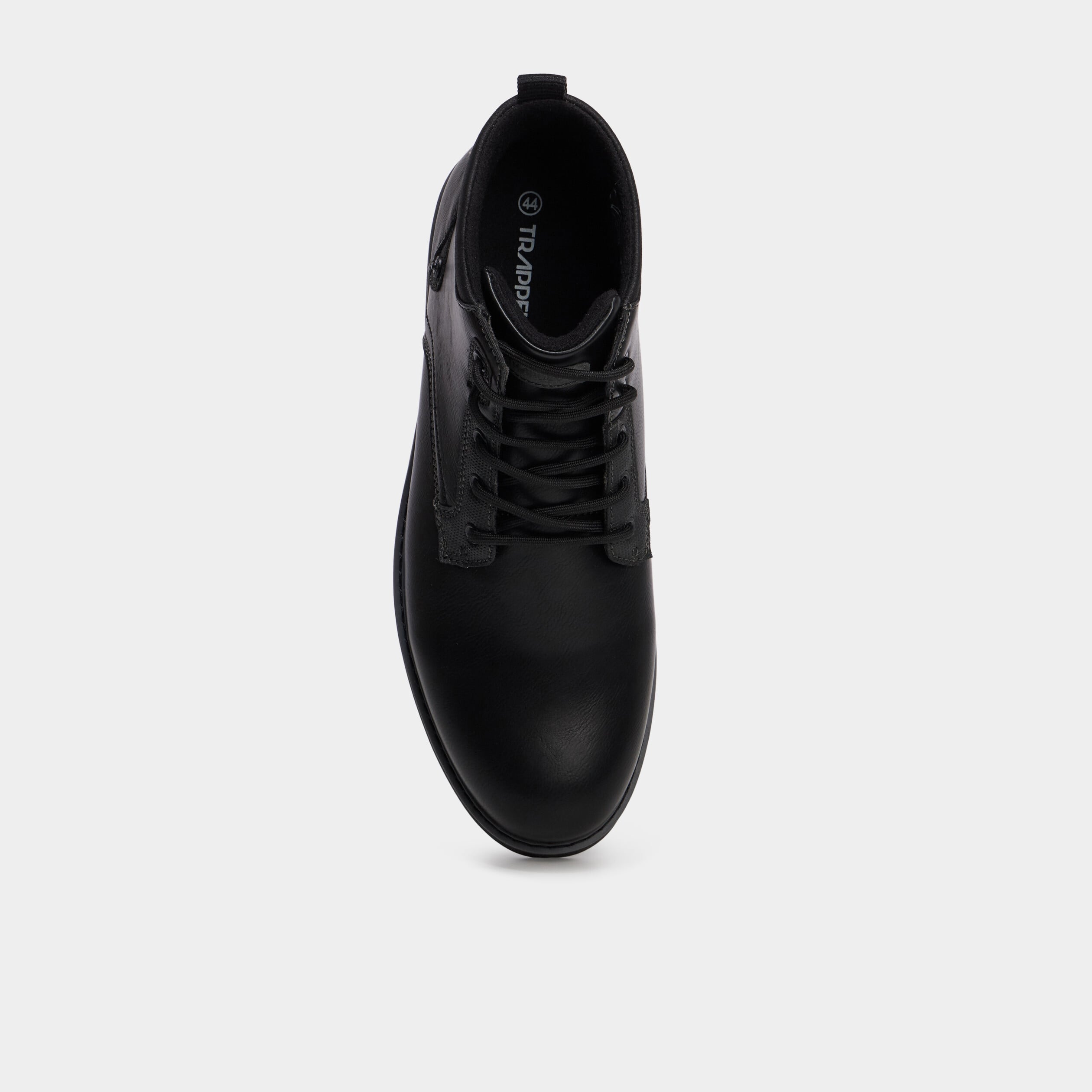 Bottines &agrave; lacets noir homme