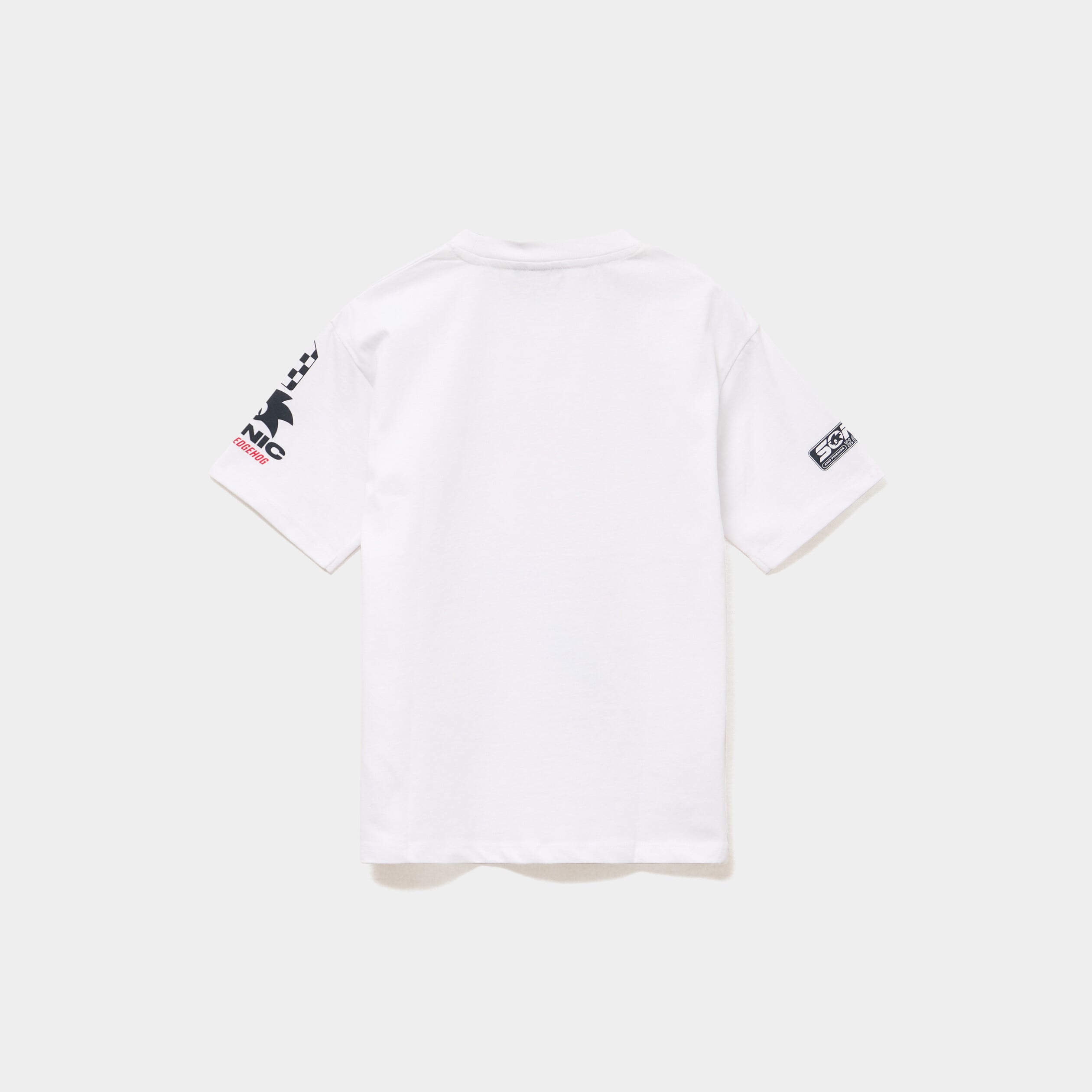 T-shirt manches courtes coton Sonic blanc gar&ccedil;on
