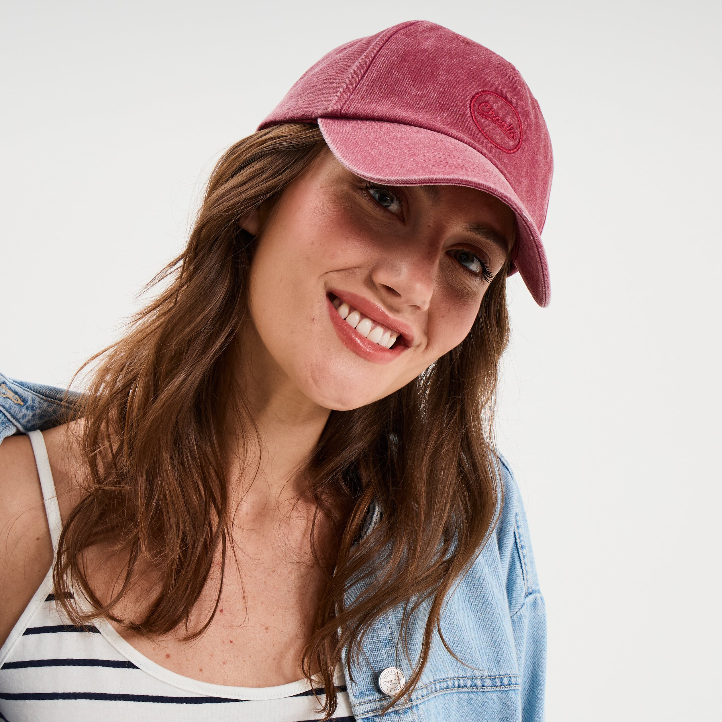 Casquette bordeaux femme