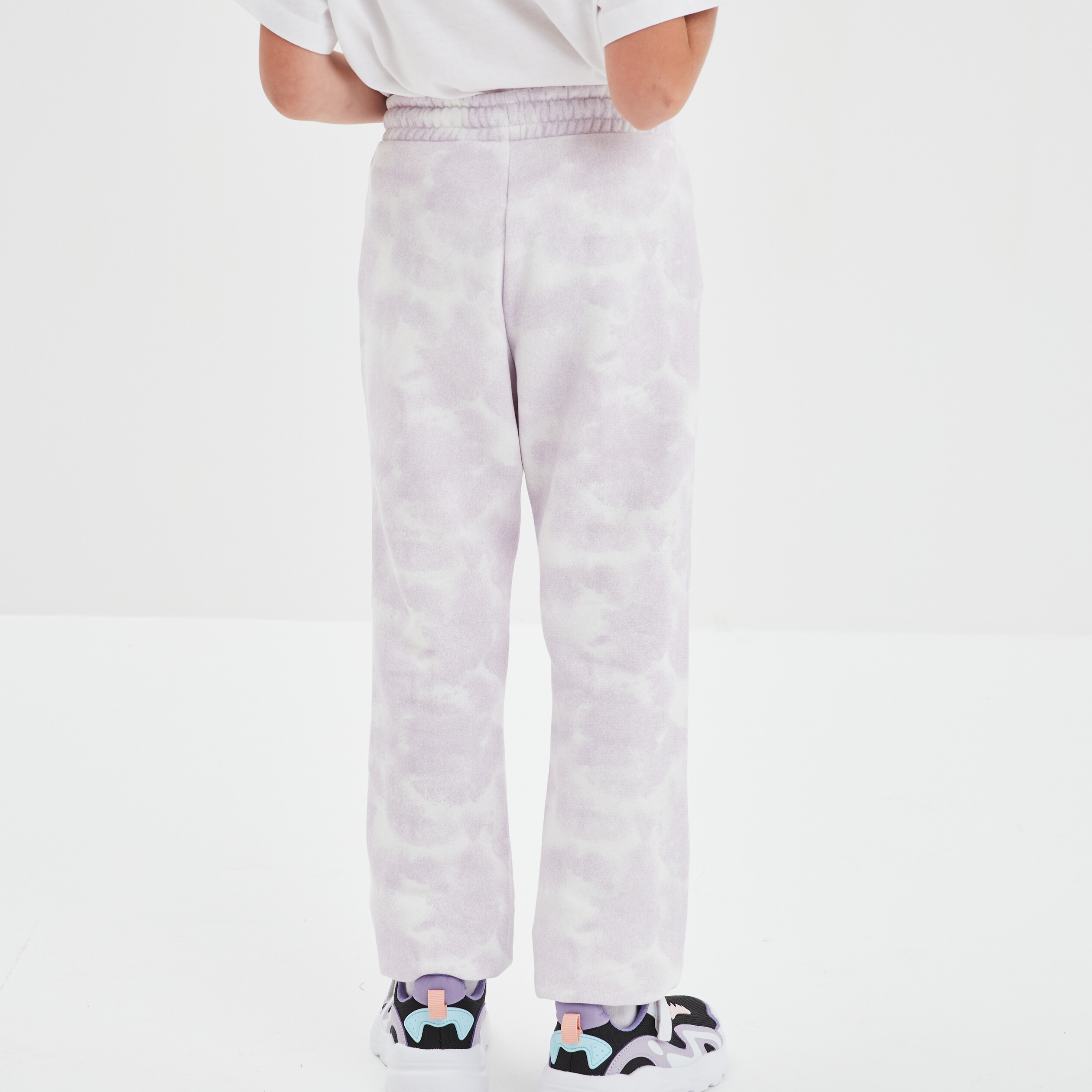 Pantalon de jogging droit molleton ecru fille