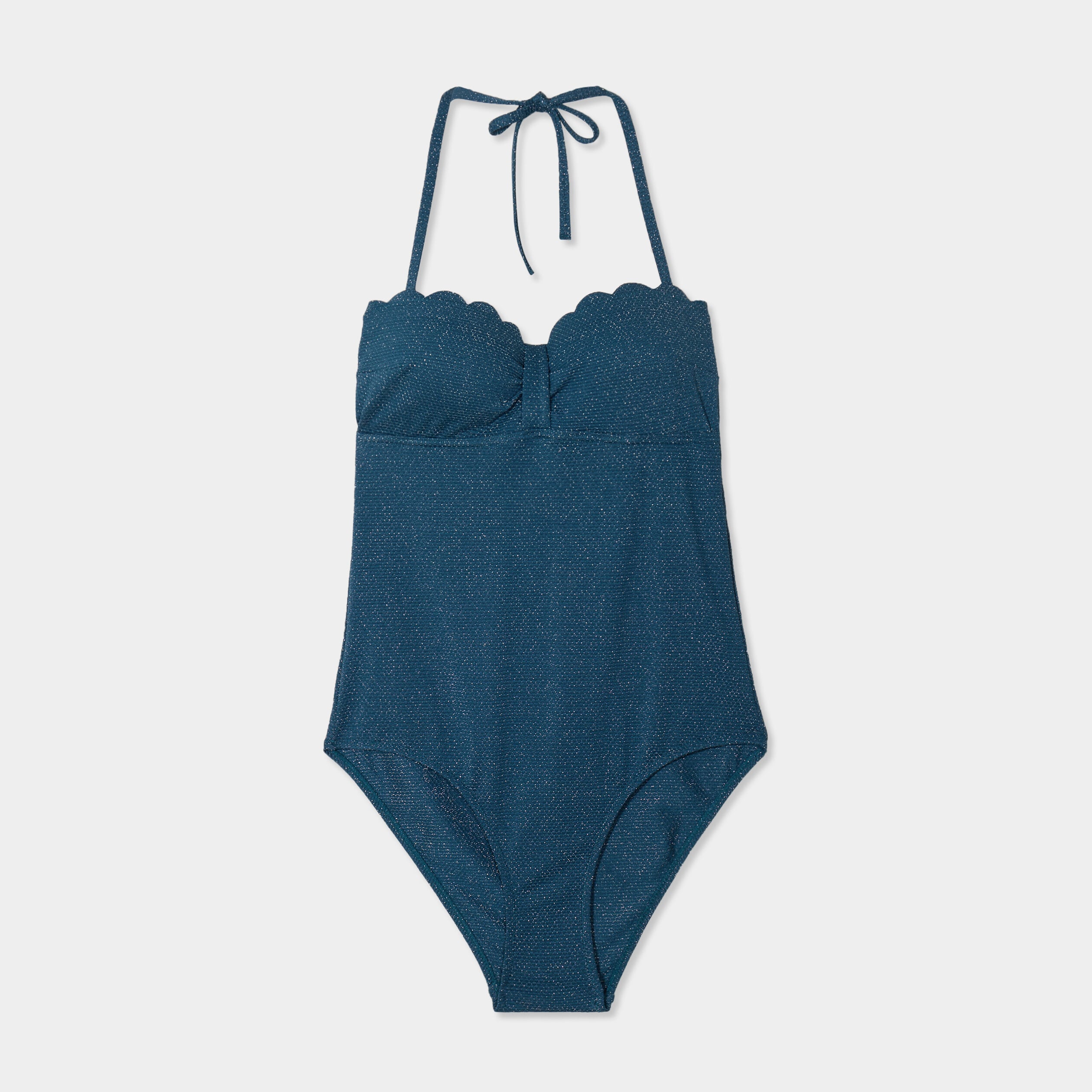 Maillot de bain une pi&egrave;ce bleu p&eacute;trole femme