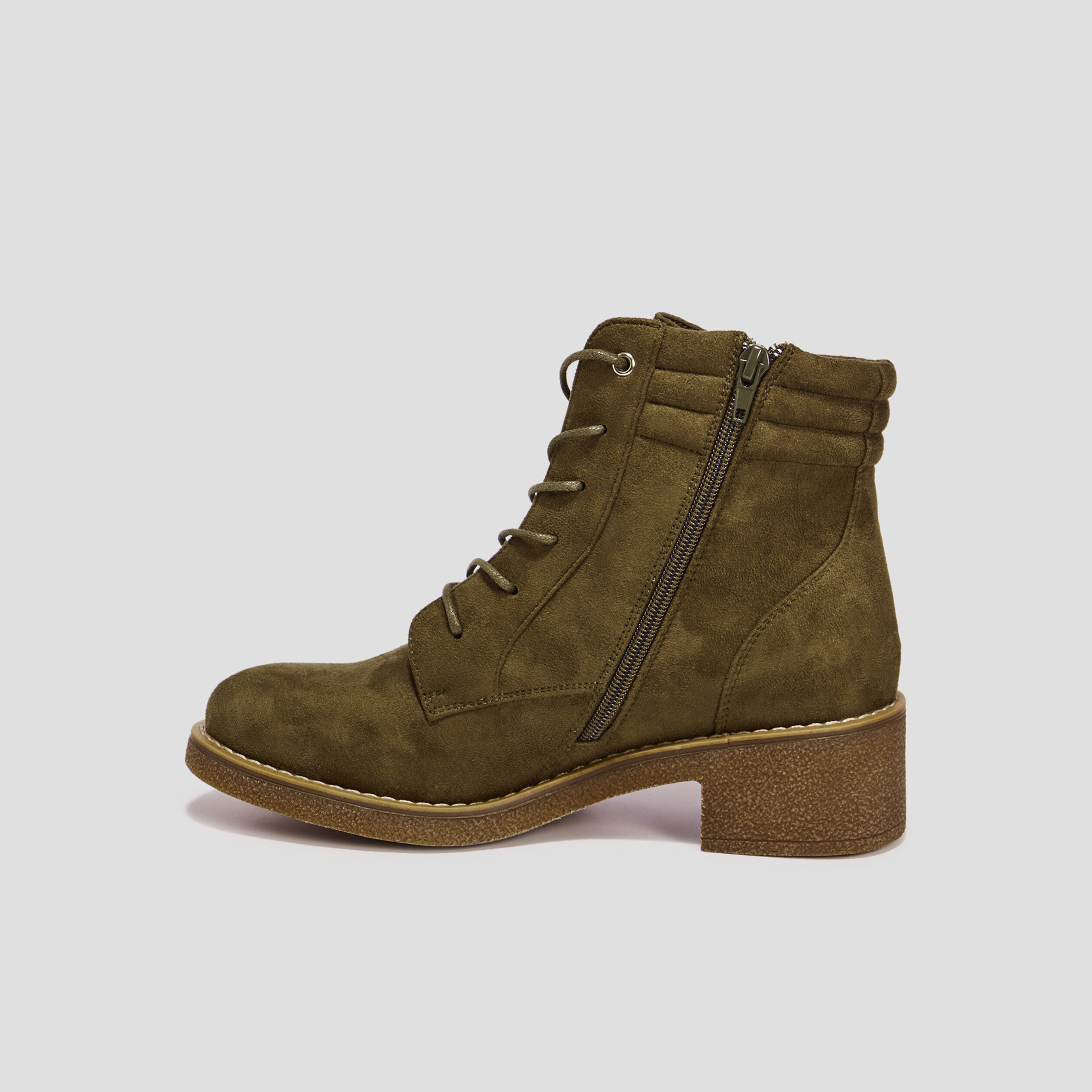 Bottines femme online vert kaki