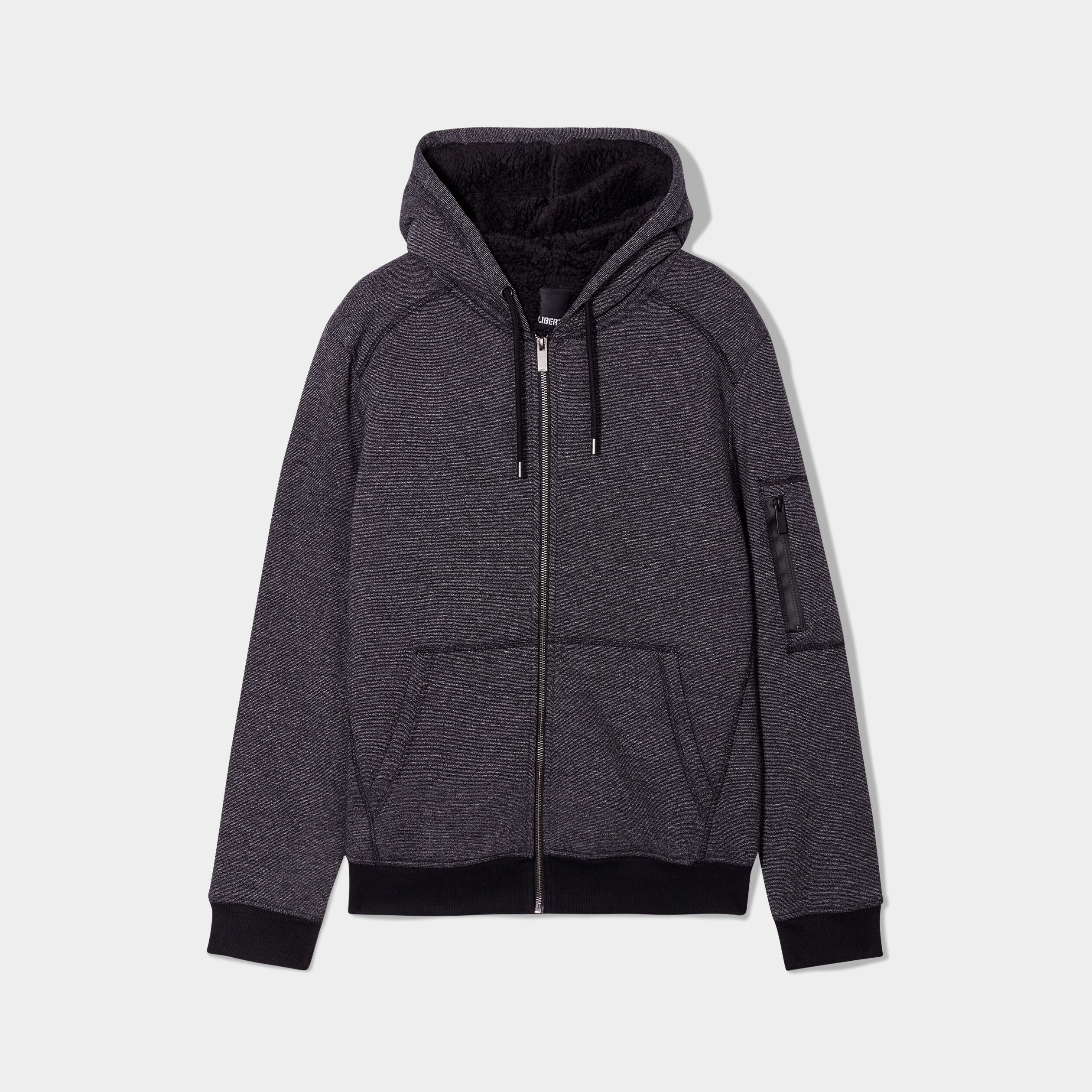 Pull Doublé Orvis Sherpa – Marron – Taille XL – Homme – Quart Zippé