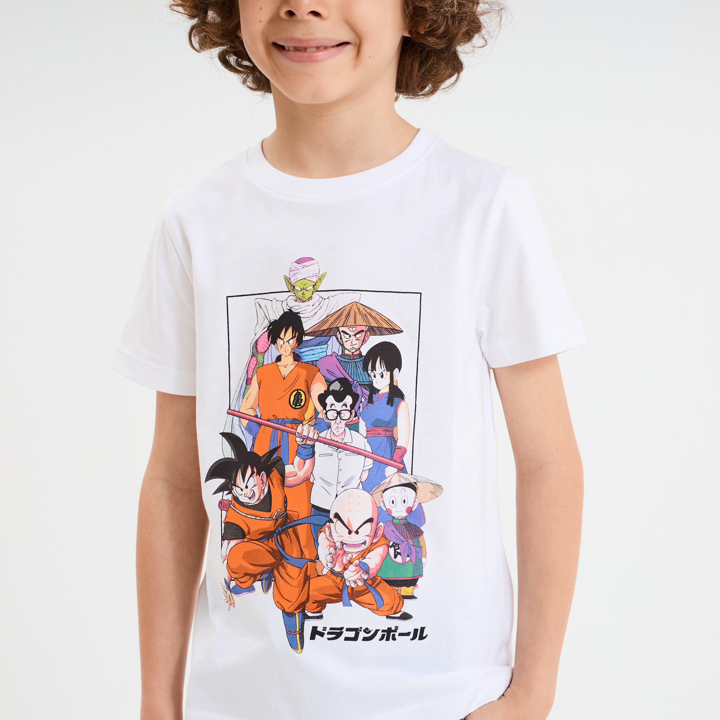 T-Shirt Manches Courtes Dragon Ball Z Garçon | Débardeur Coton Officiel DBZ | Cadeau Parfait Pour Fans