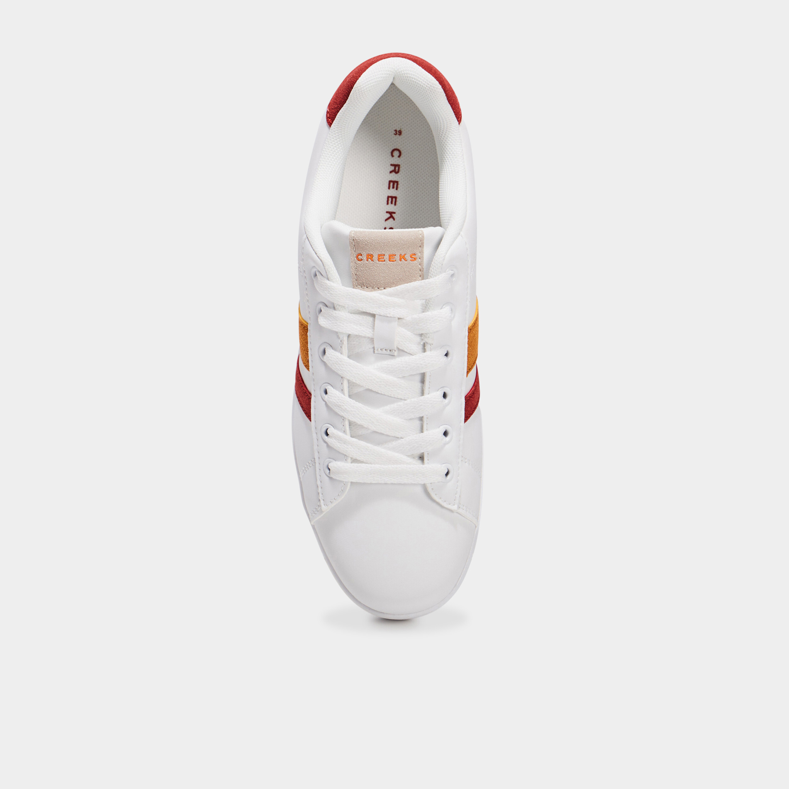 Tennis lacets Creeks rouge femme La Halle
