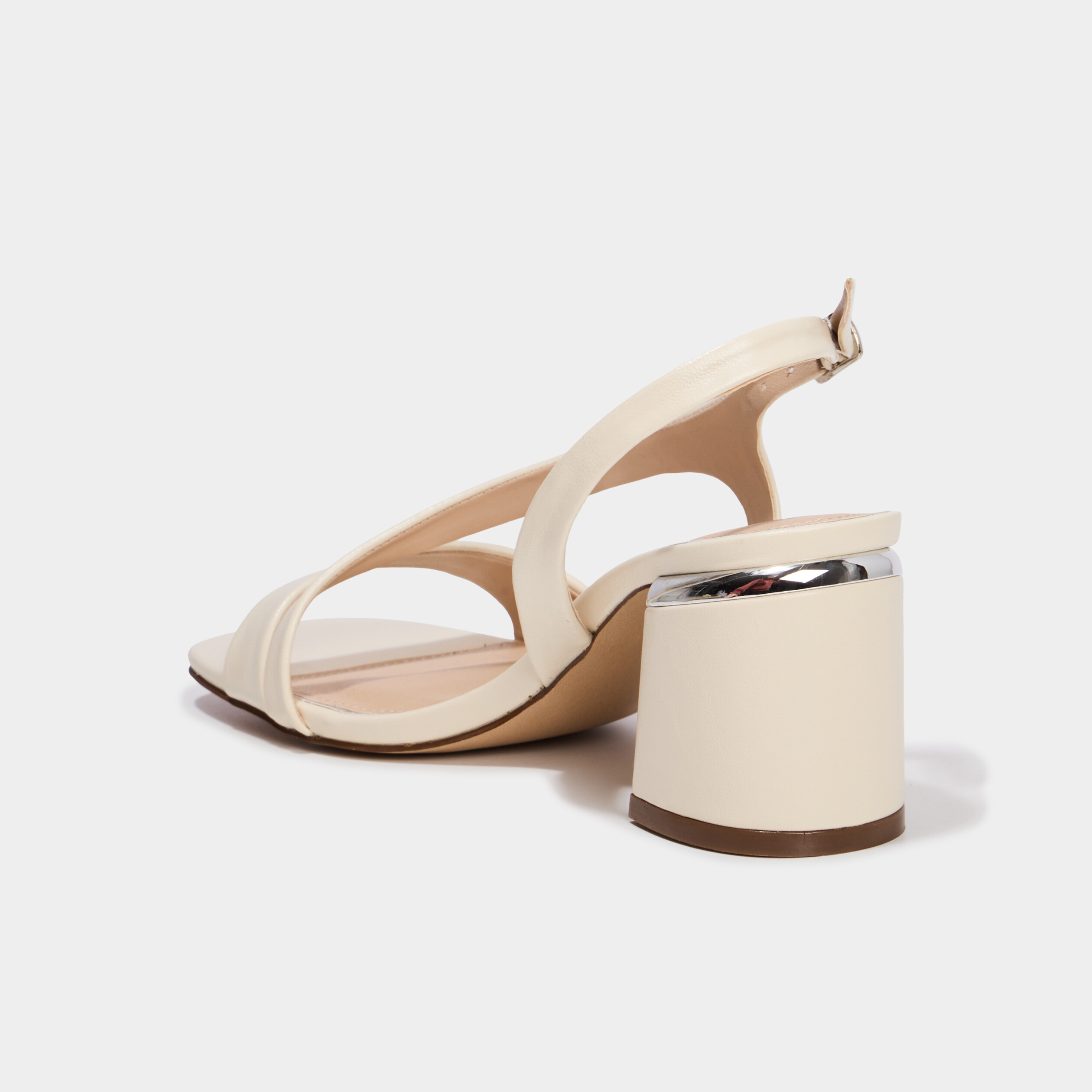 Sandales c&eacute;r&eacute;monie &agrave; talons blanc femme