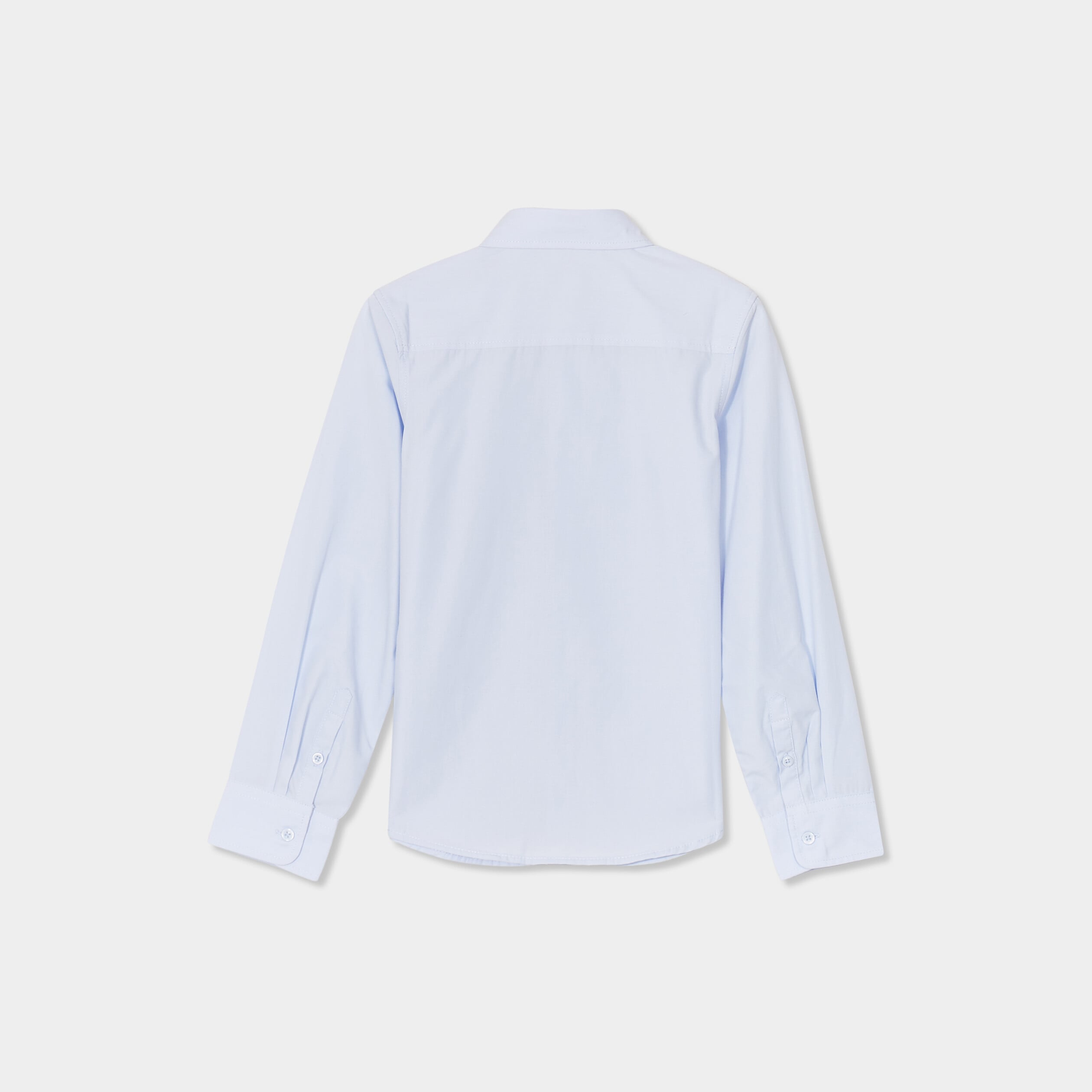 Chemise manches longues bleu ciel gar&ccedil;on