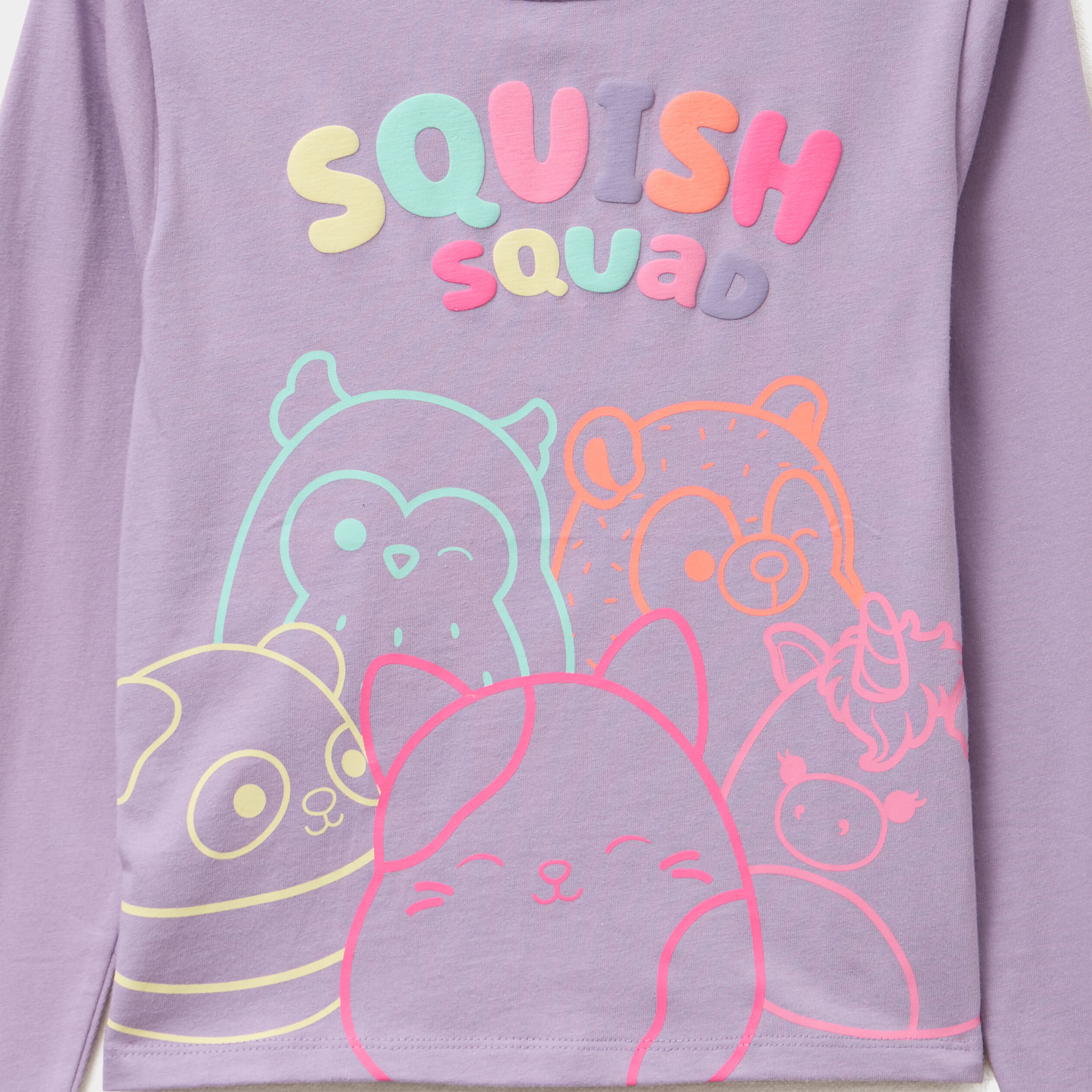 t shirt manches longues squishmallow parme fille T-shirt manches longues Squishmallow parme fille