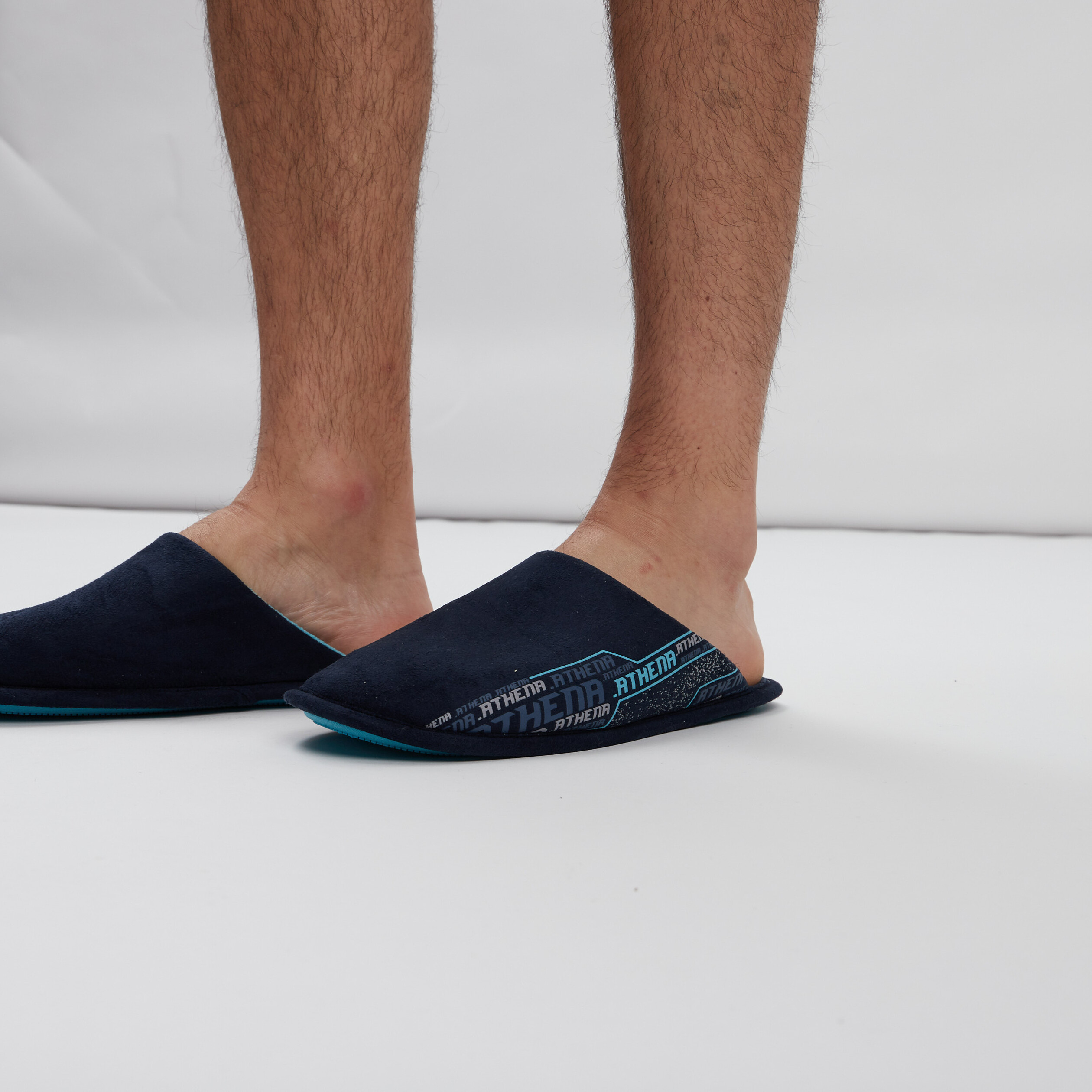 chaussons mules athena bleu marine homme Chaussons mules Athena bleu marine homme