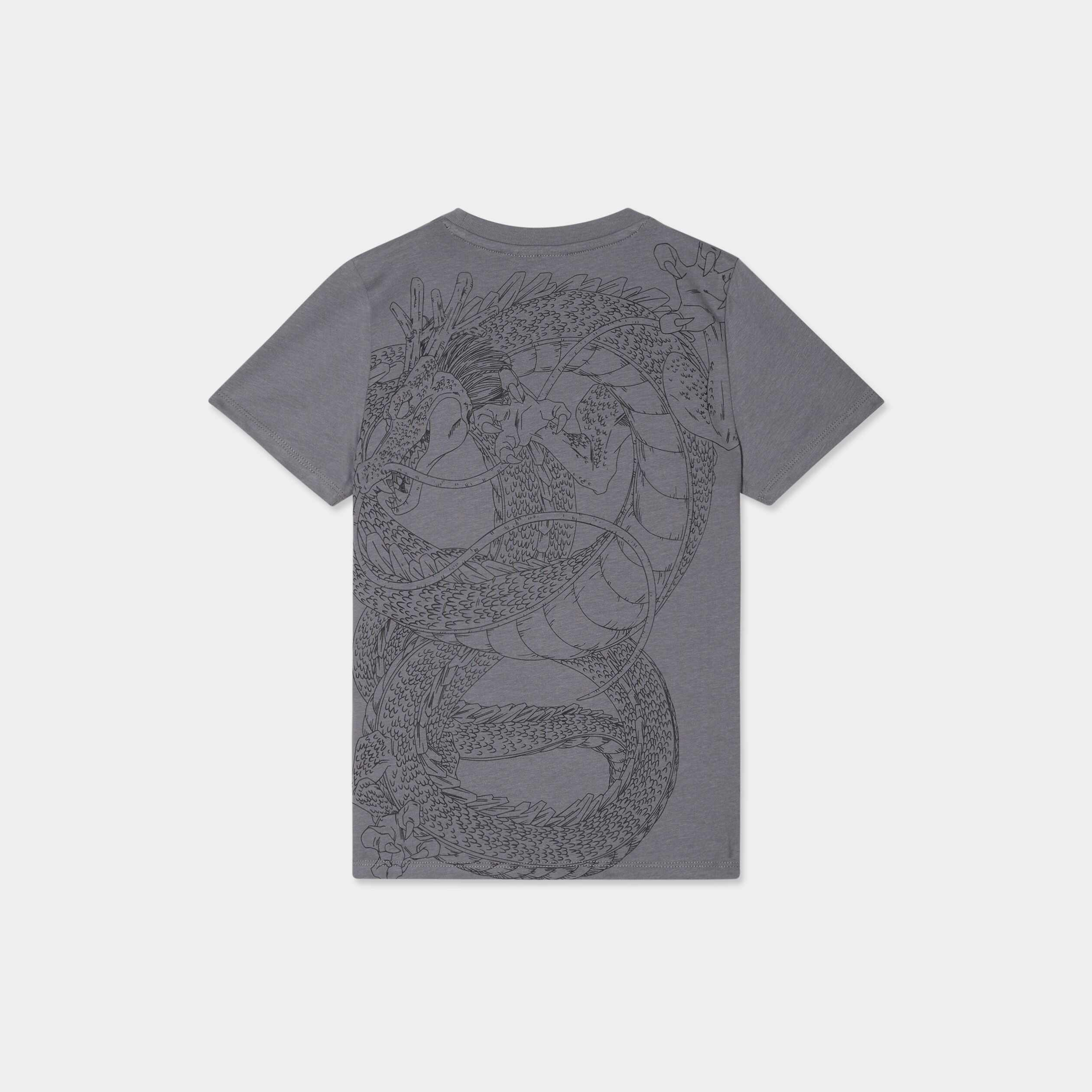 T-shirt manches courtes Dragon Ball gris fonc&eacute; gar&ccedil;on