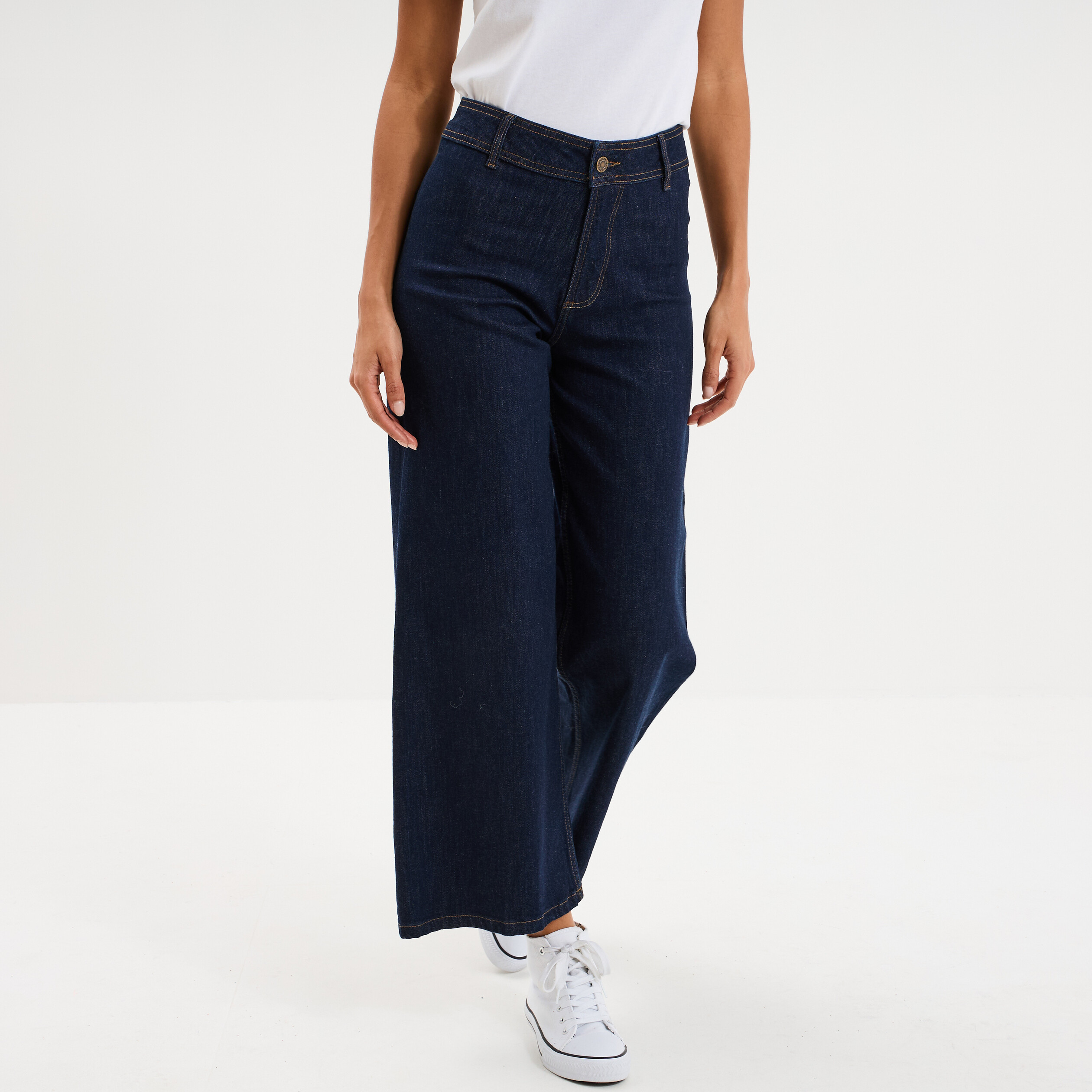 Jean Femme Rock & Republic En Coton Denim - Taille 29 - Coupe Droite - Bleu