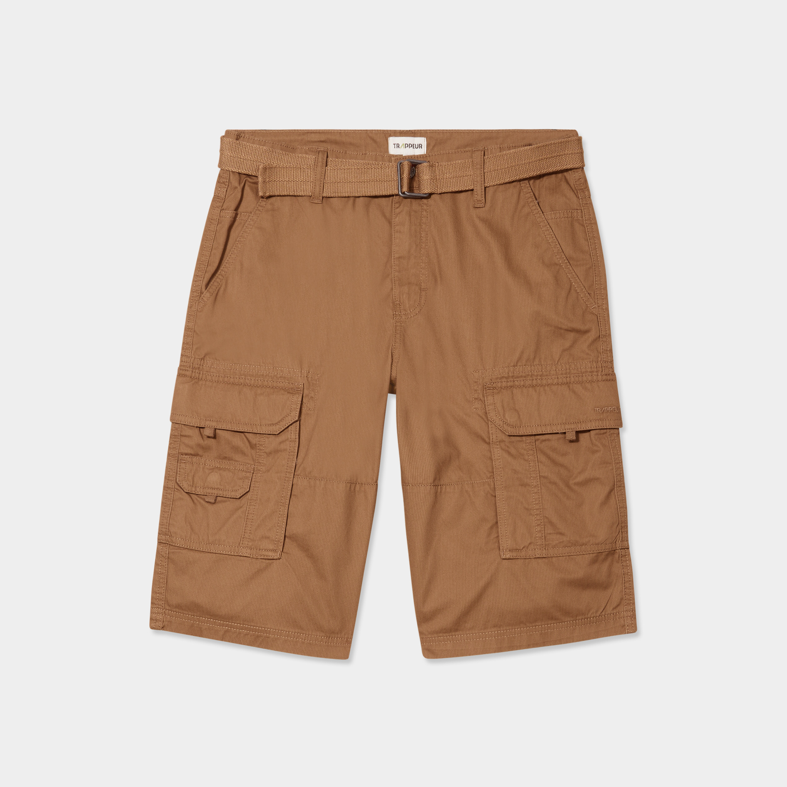 bermuda-cargo-c-tel-coton-ceintur-marron-clair-homme-la-halle