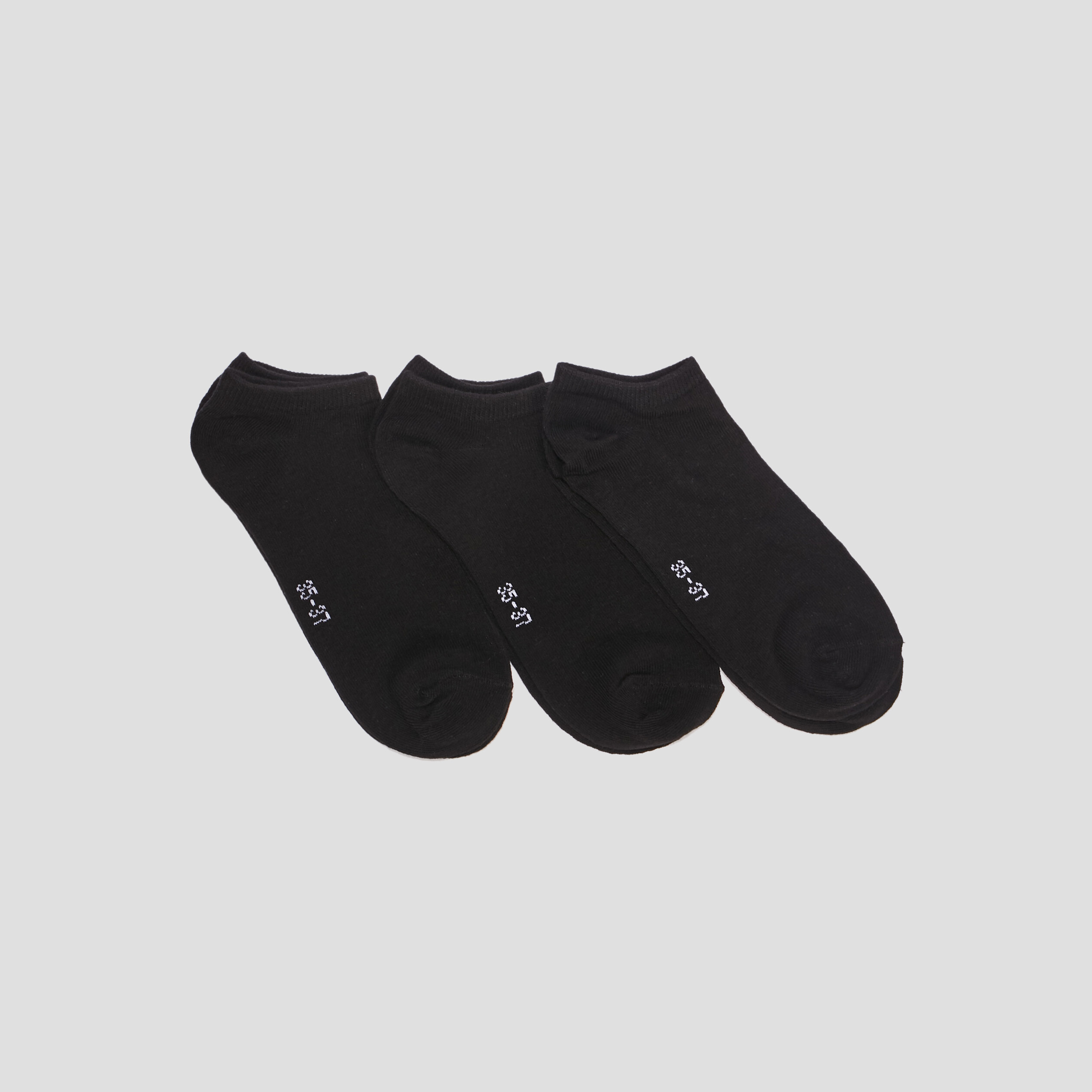 Lot 3 paires socquettes noir femme