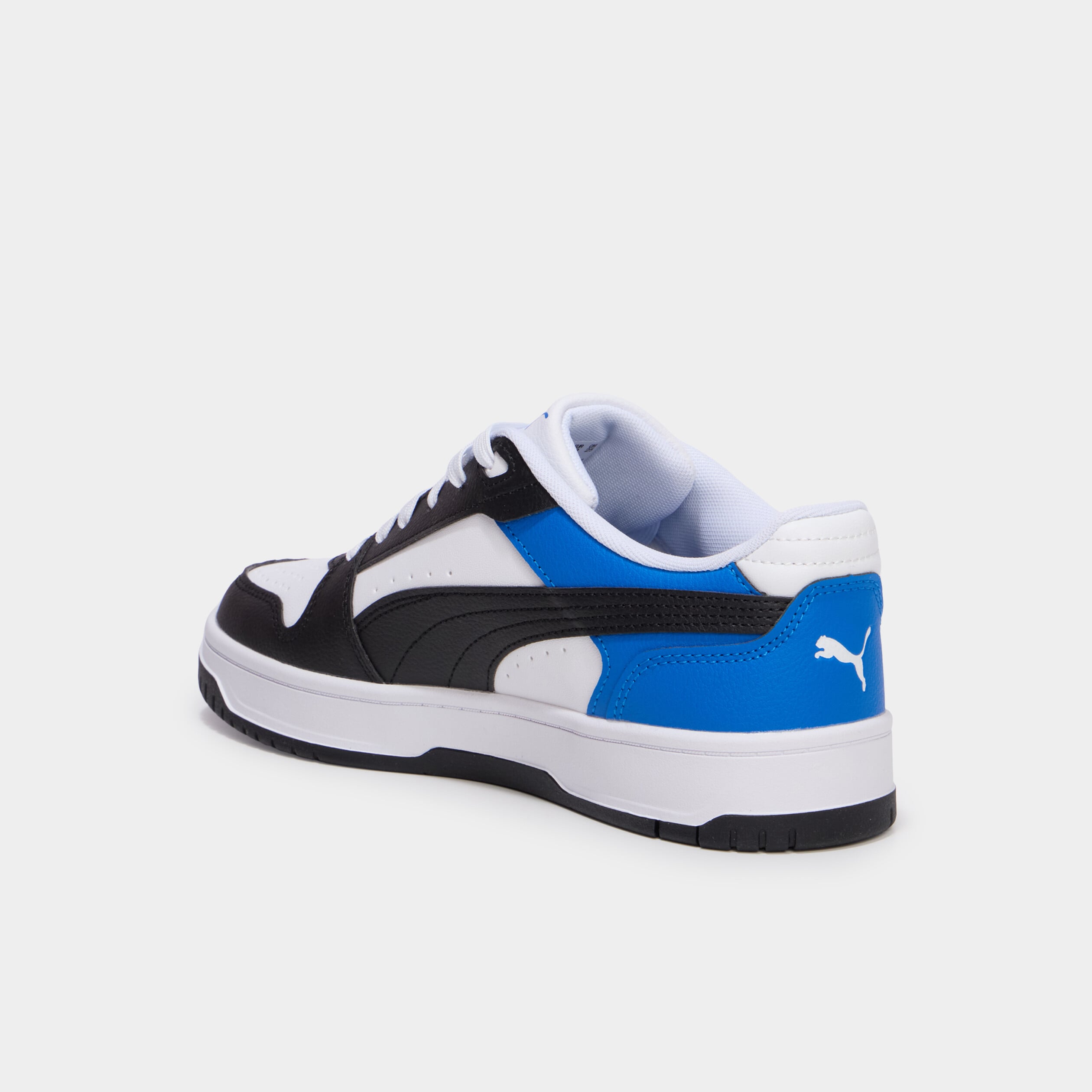 Baskets &agrave; lacets Puma Rebound bleu electrique gar&ccedil;on