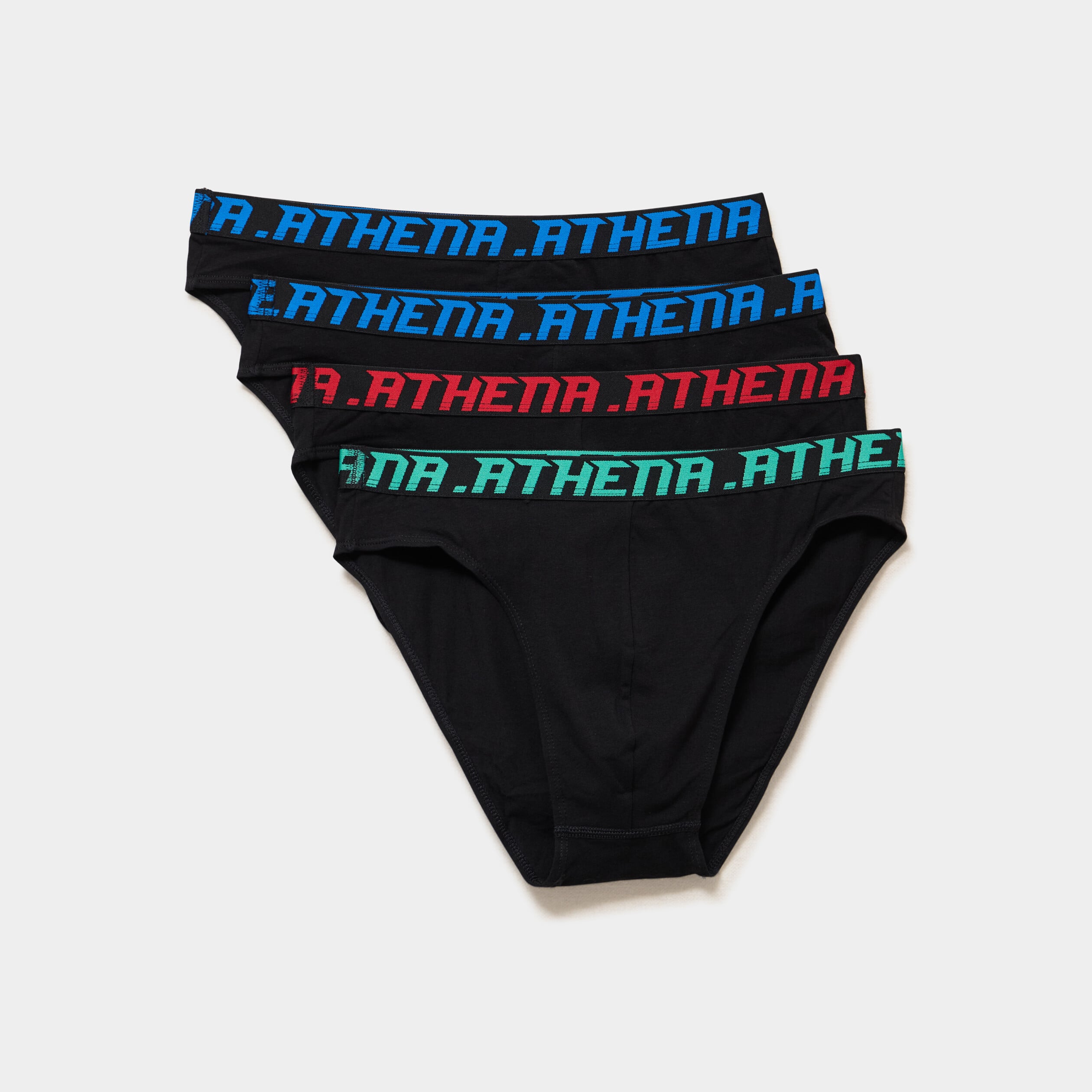 Lot 4 slips coton stretch noir homme