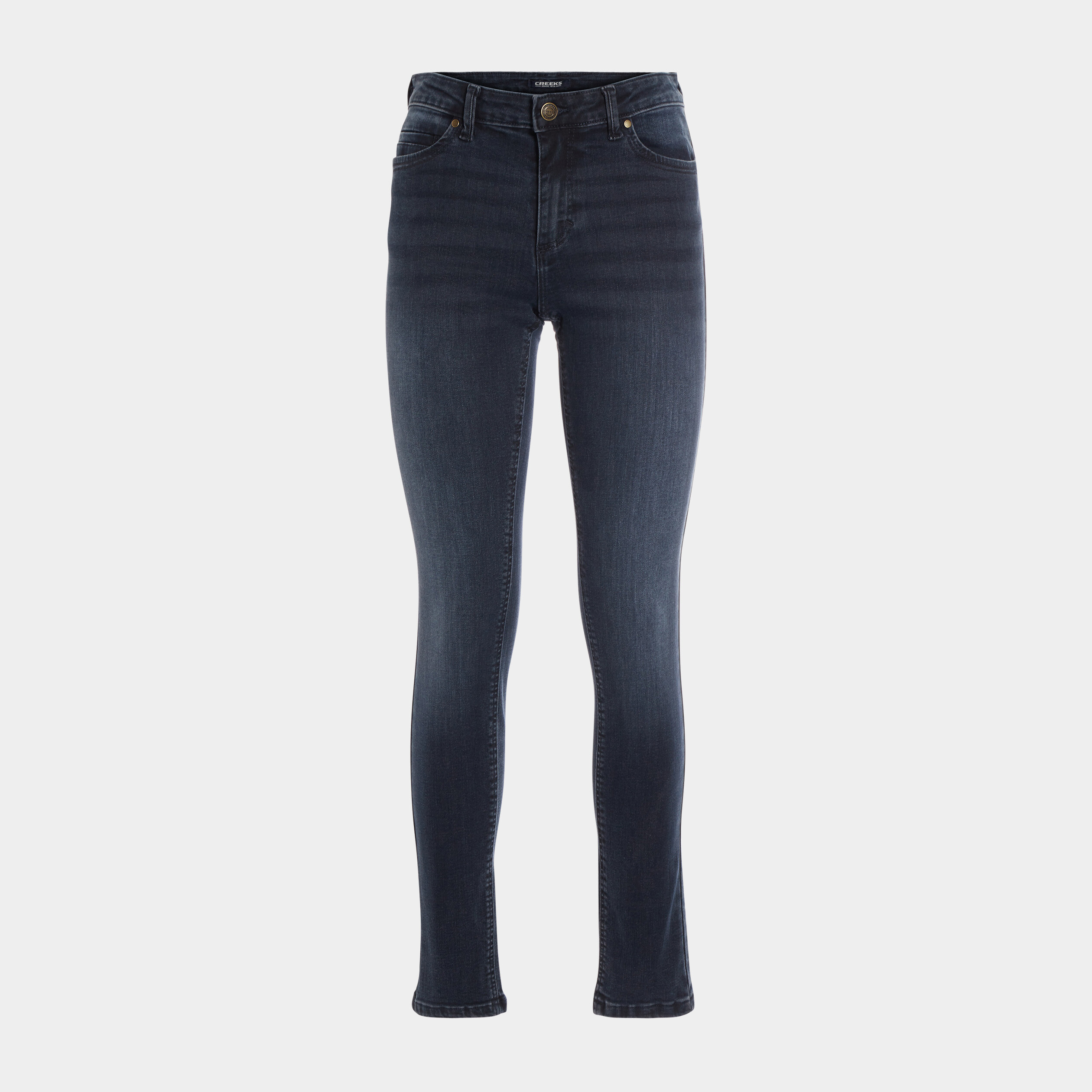 jeans standard coupe regular creeks denim blue black femme Jeans standard coupe regular Creeks denim blue black femme
