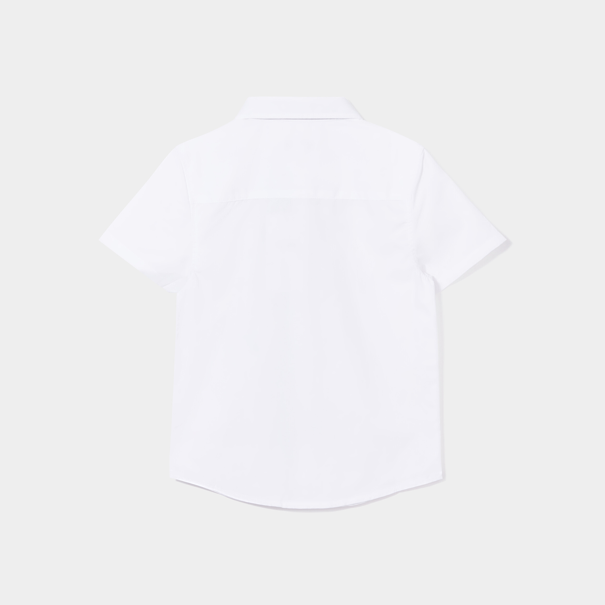 Chemise manches courtes blanc gar&ccedil;on