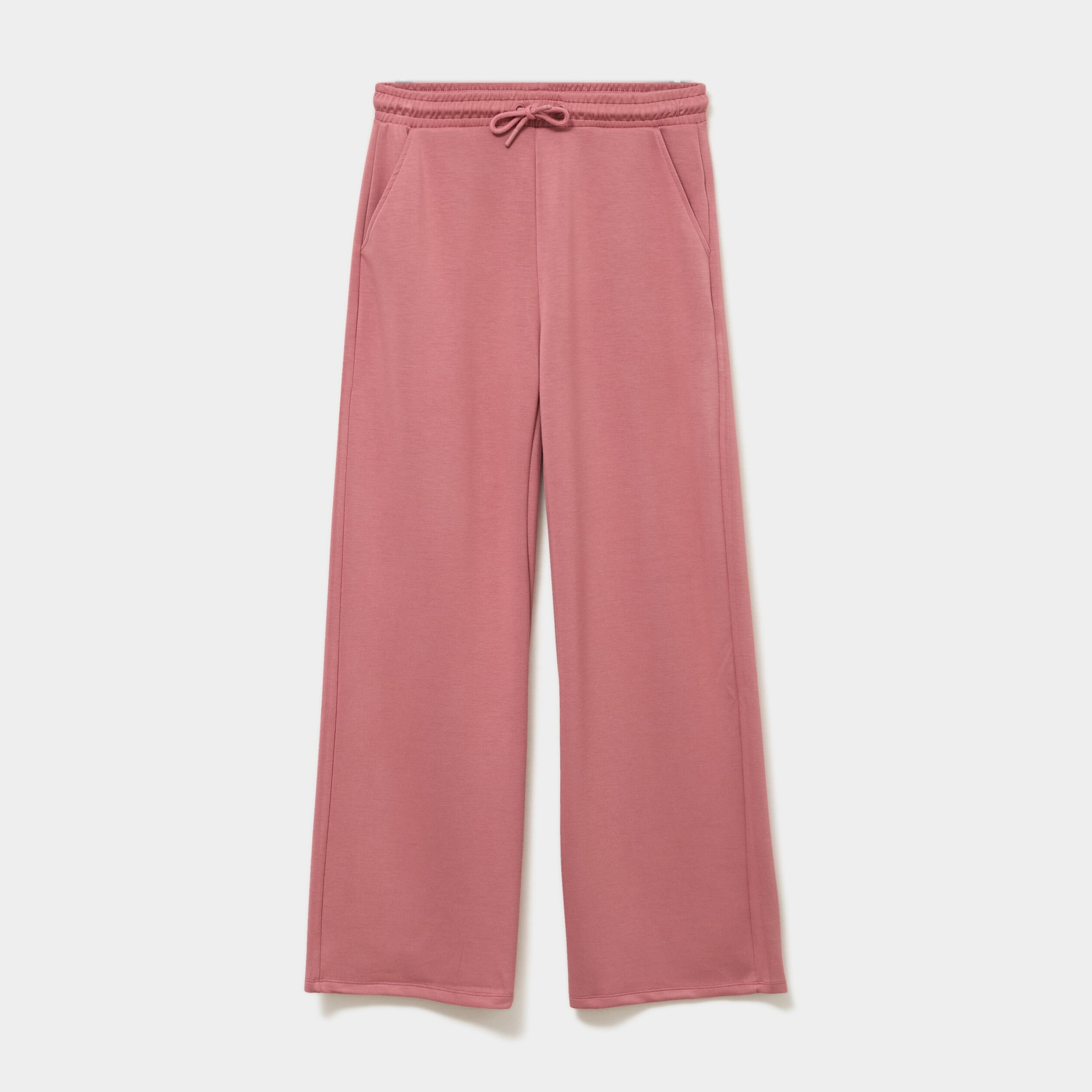 Pantalon de jogging large &eacute;lastiqu&eacute; vieux rose femme
