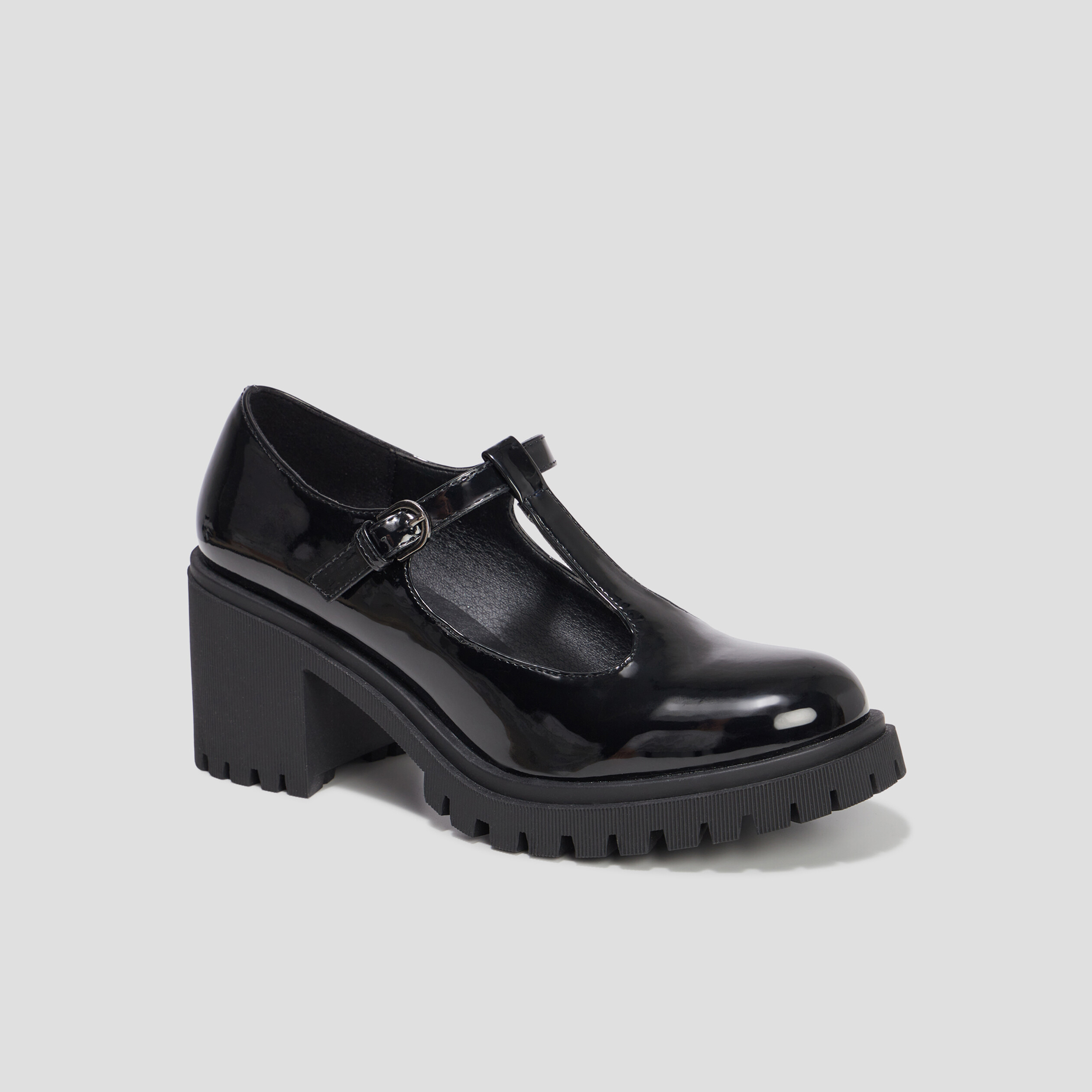 Loafers salomé vernies crantées Liberto noir femme
