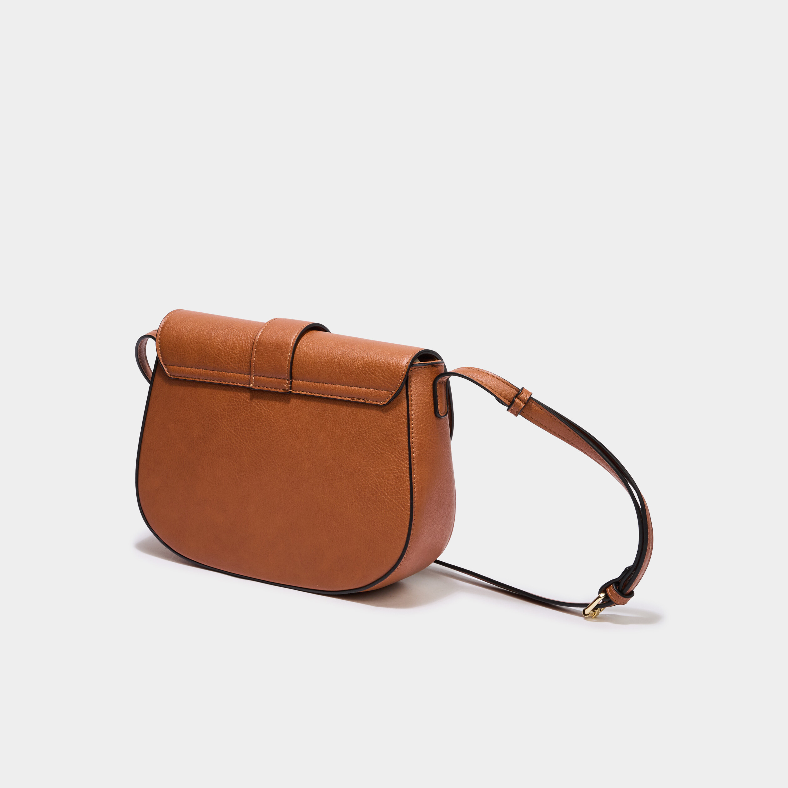 Sac besace en bandouli&egrave;re camel femme