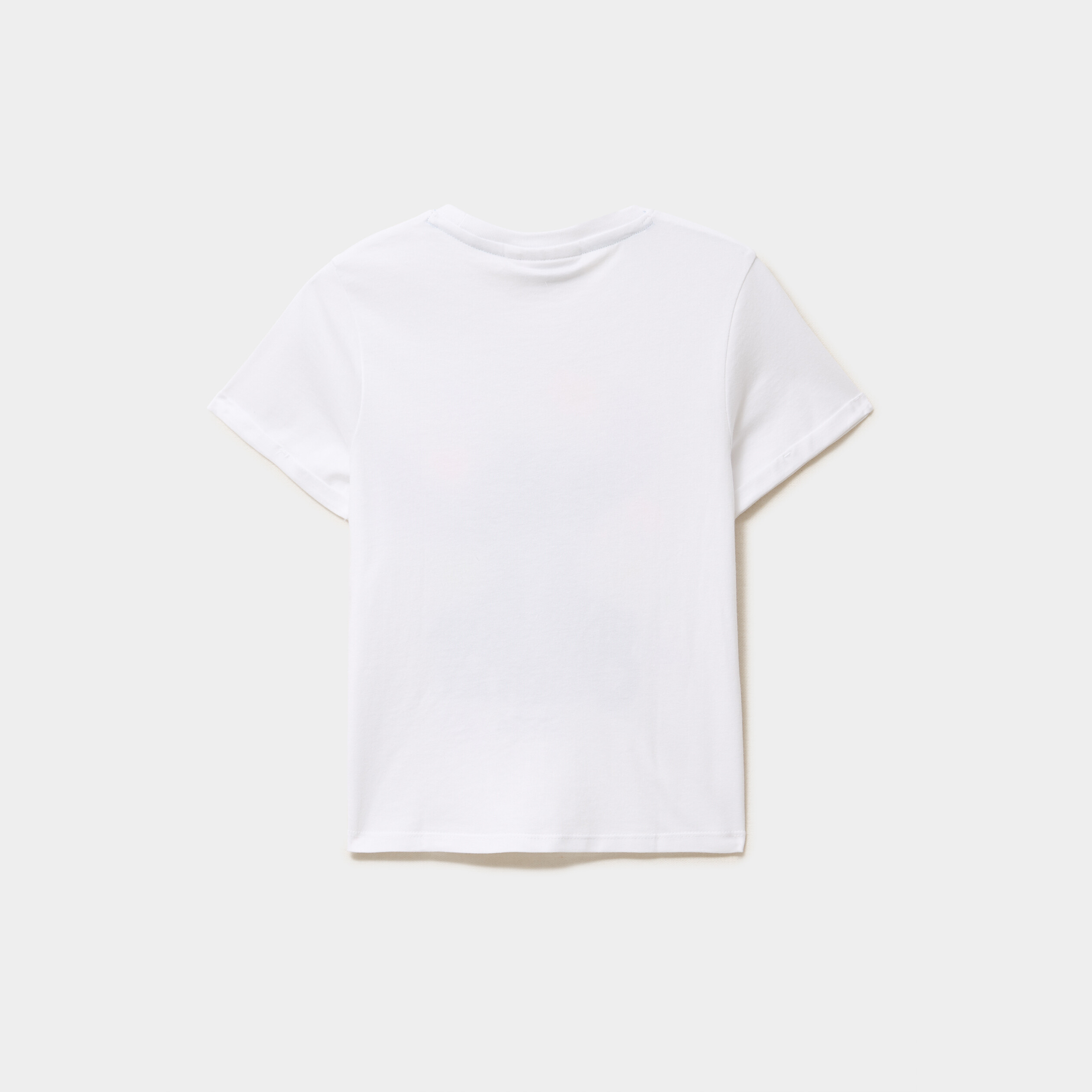 T-shirt en coton manches courtes Stitch blanc fille