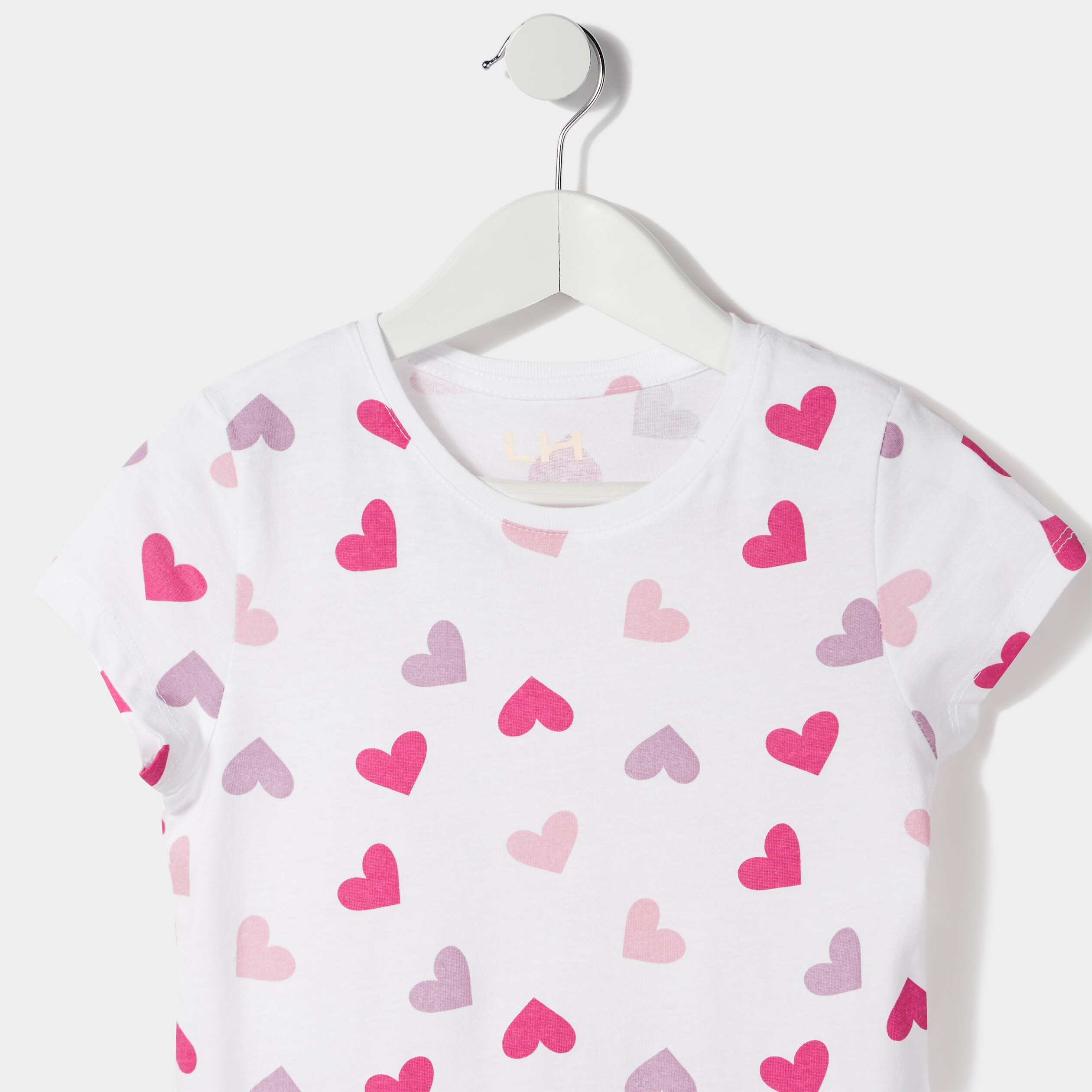 T-shirt manches courtes ecru fille