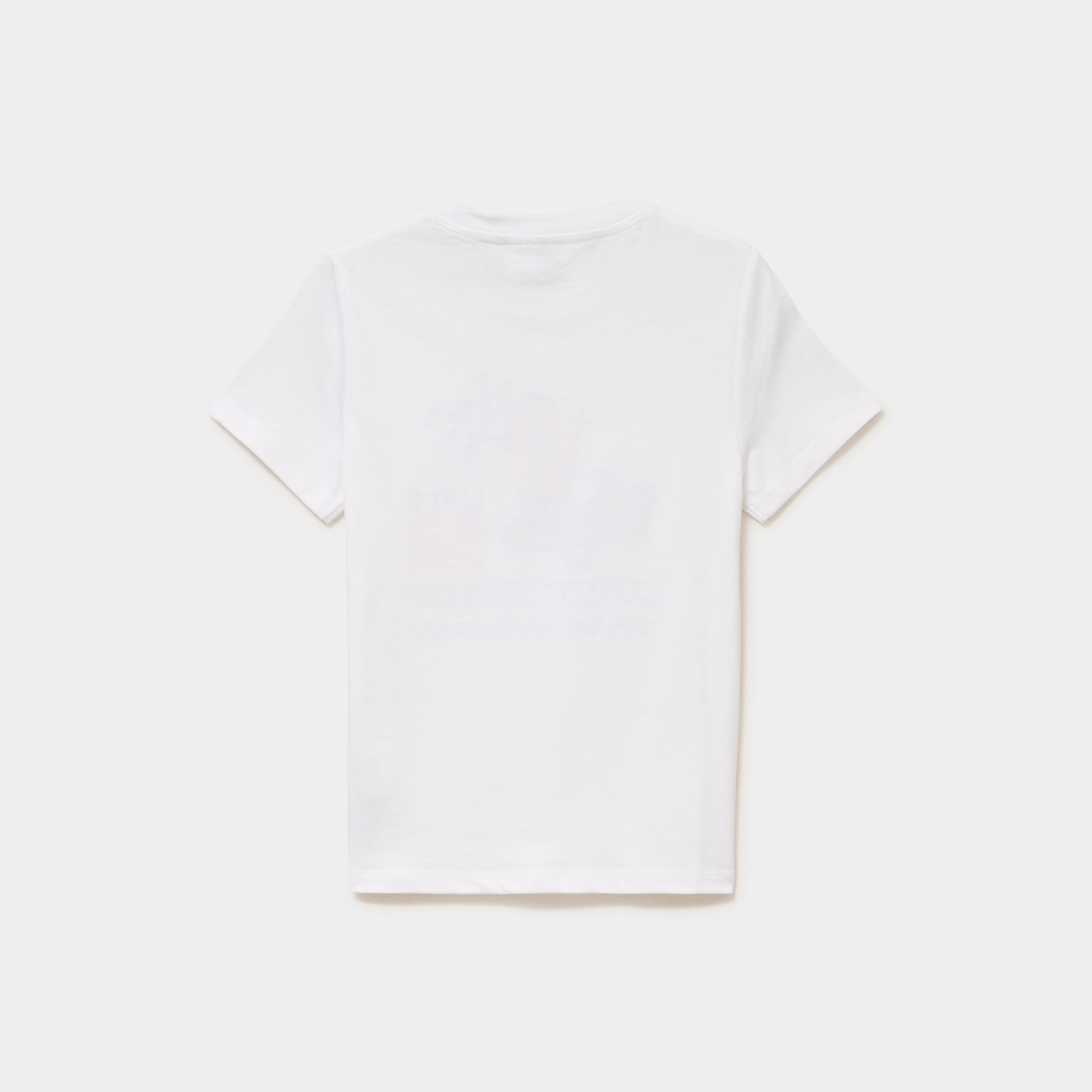 T-shirt manches courtes coton Mario blanc gar&ccedil;on