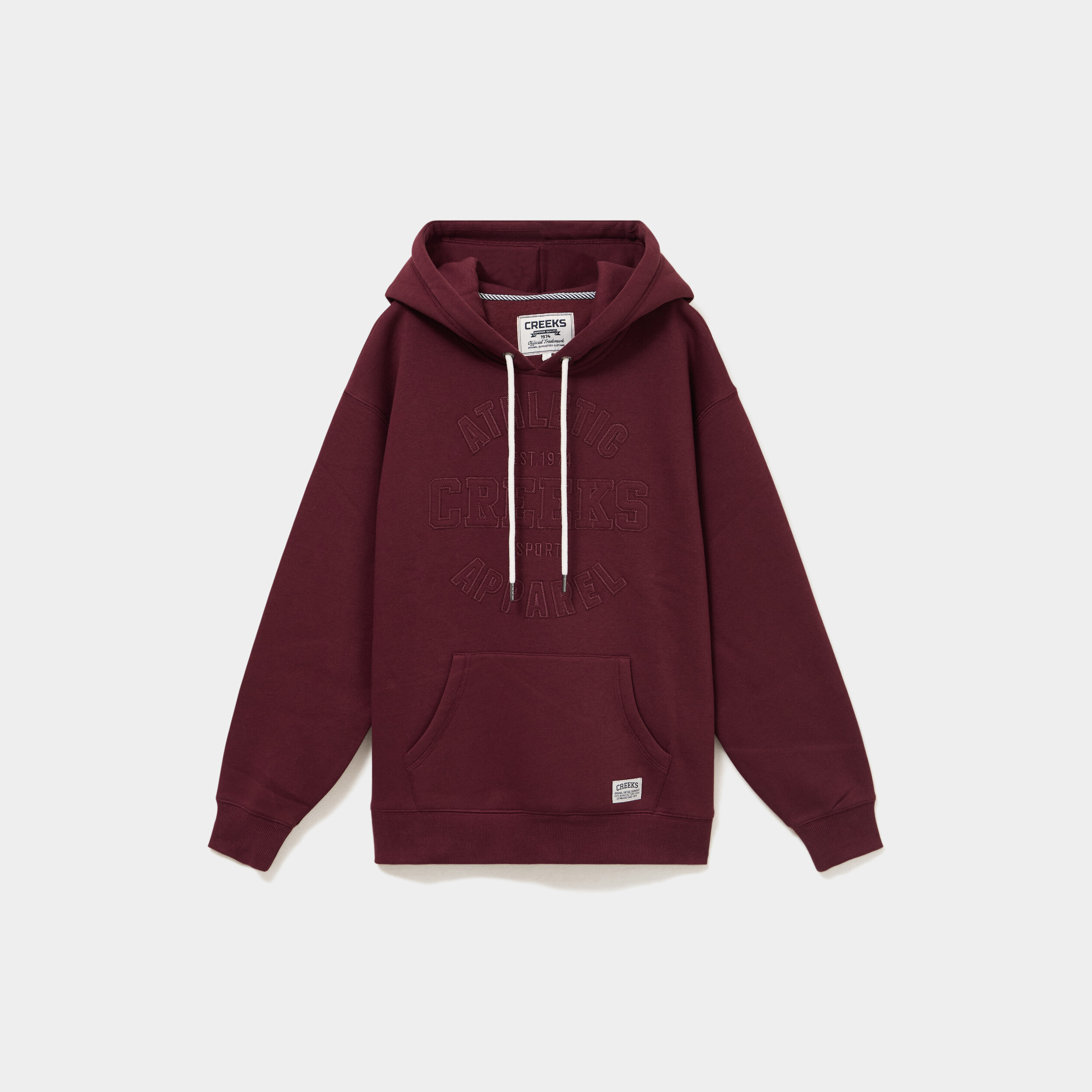 Sweat &agrave; capuche hoodie violet fonc&eacute; femme