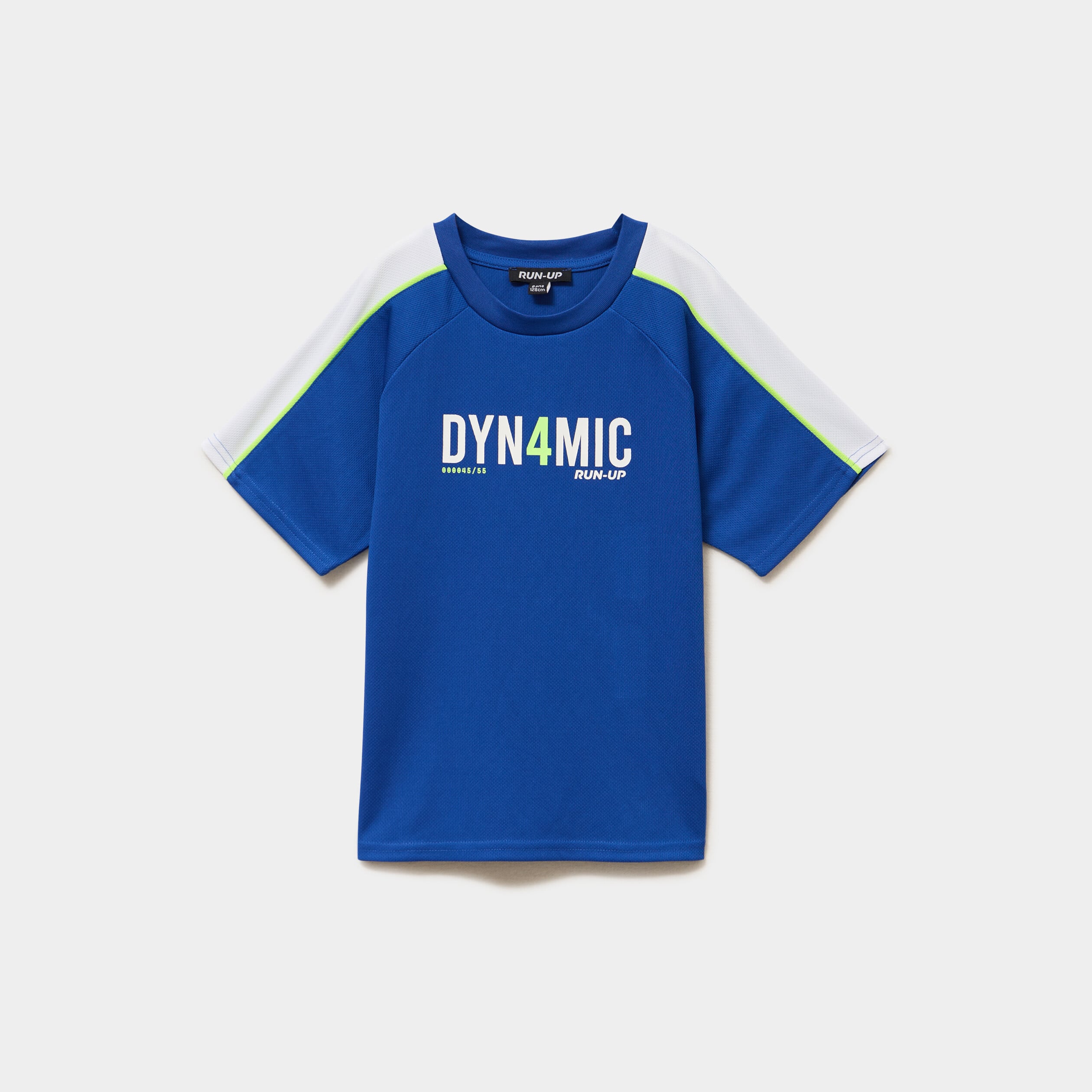 T-shirt sport relax manches courtes bleu roi gar&ccedil;on