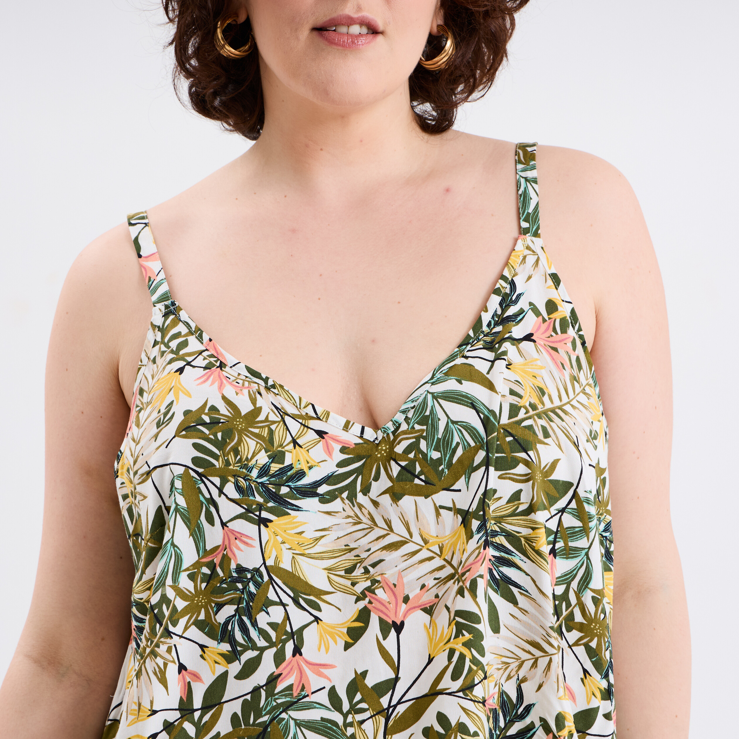 robe longue fendue fluide bretelles blanc femmegt Robe longue fendue fluide bretelles blanc femme grande taille