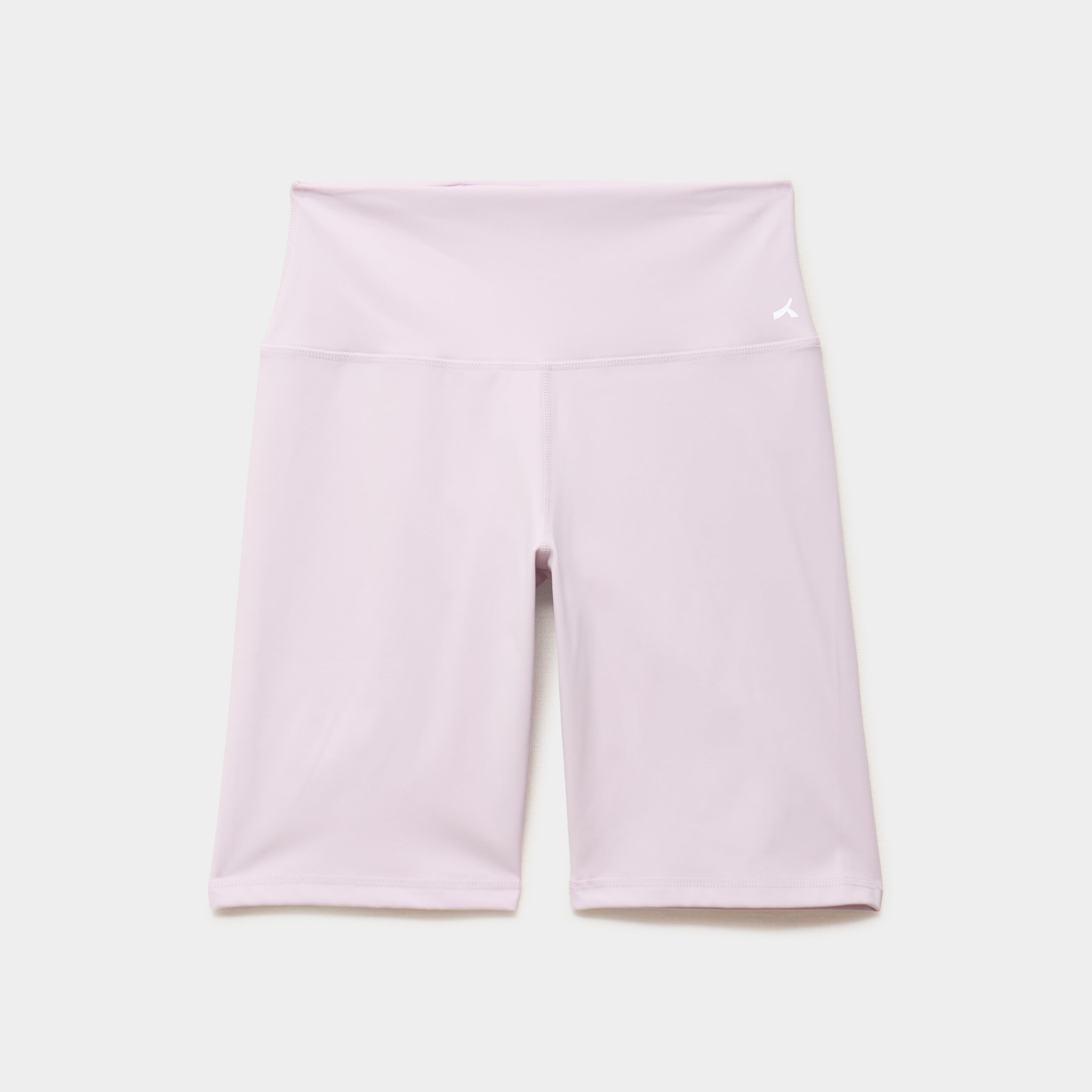 Short cycliste de sport taille haute violet clair femme