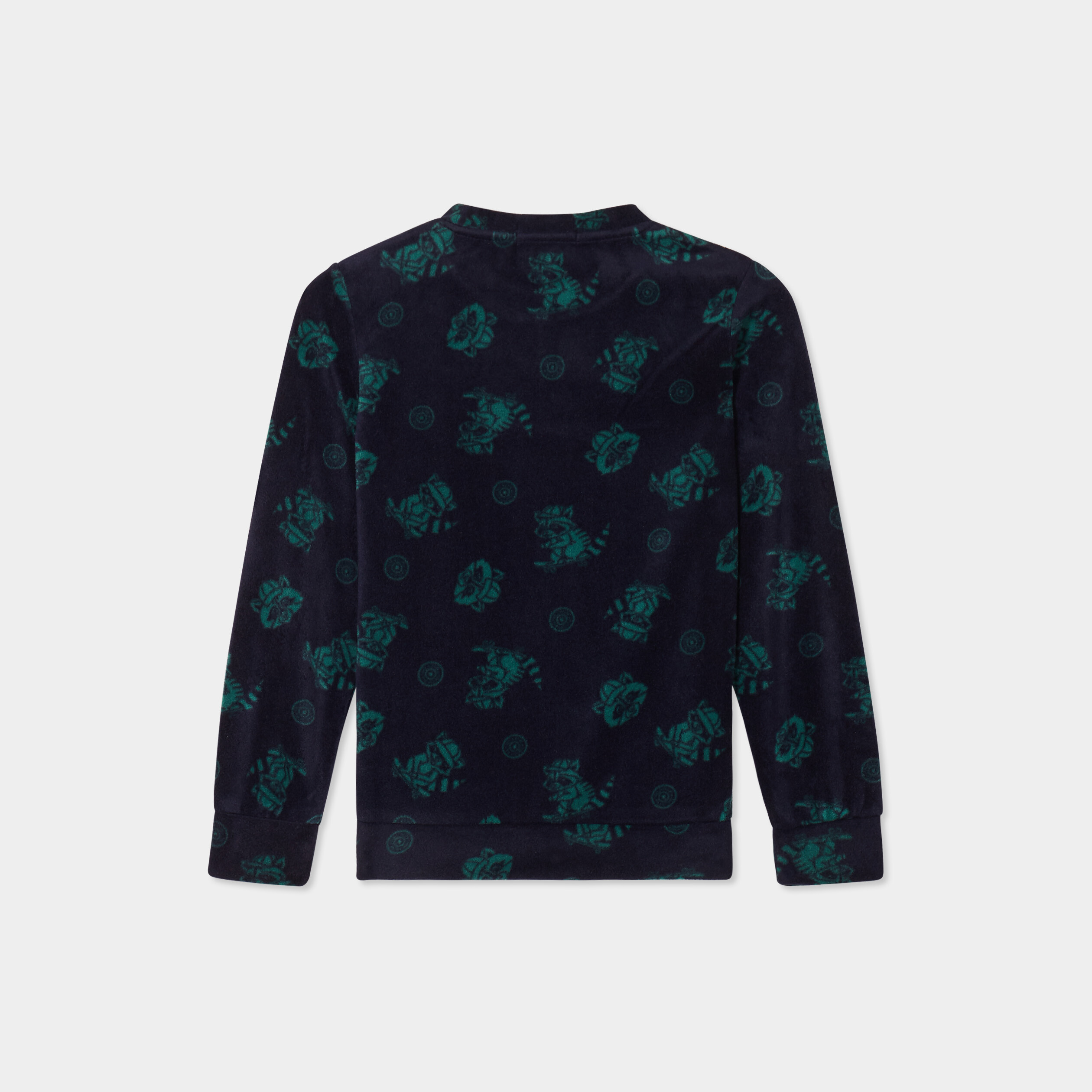 Ensemble pyjama effet polaire 2 pi&egrave;ces bleu marine gar&ccedil;on