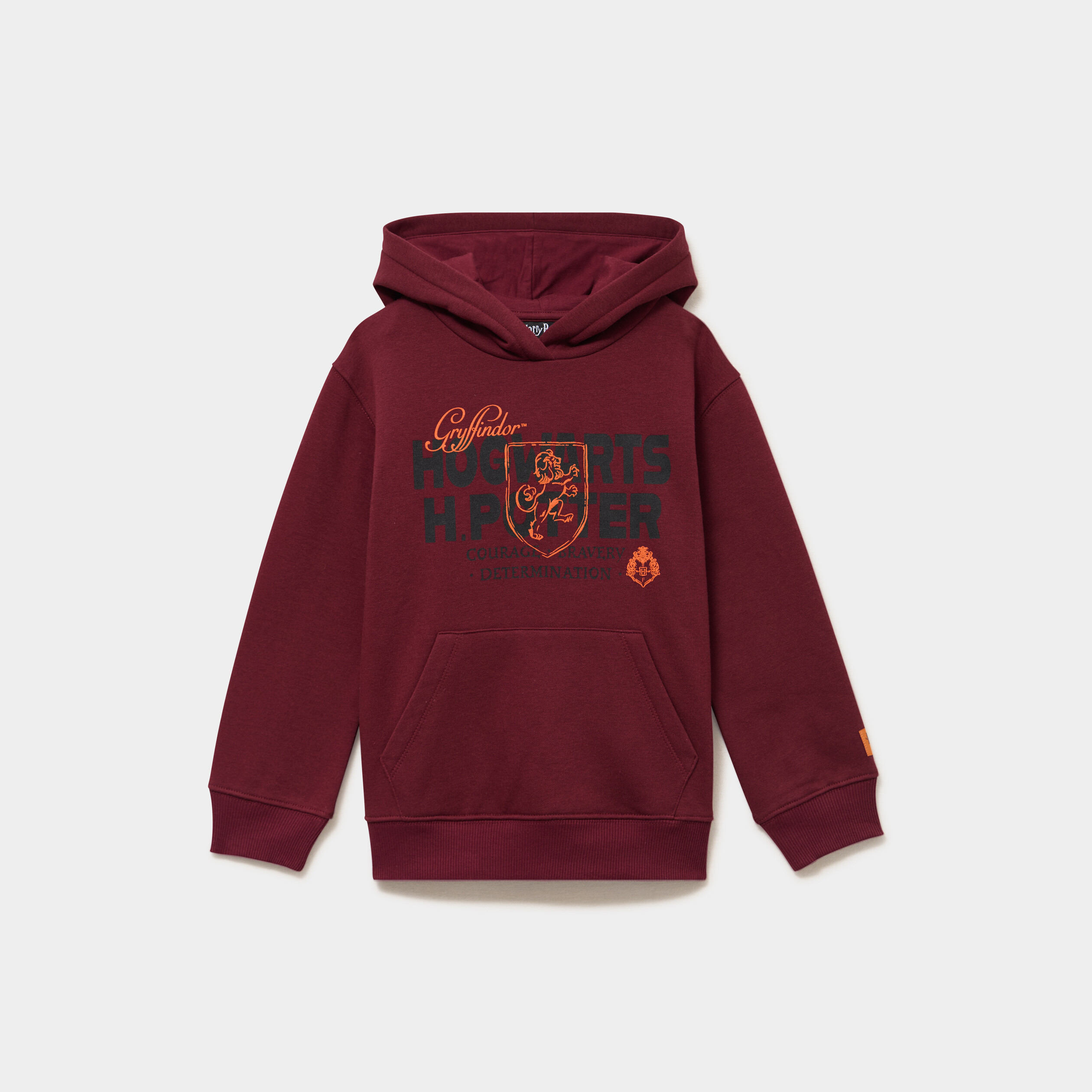 Sweat hoodie 1 poche Harry Potter bordeaux gar&ccedil;on