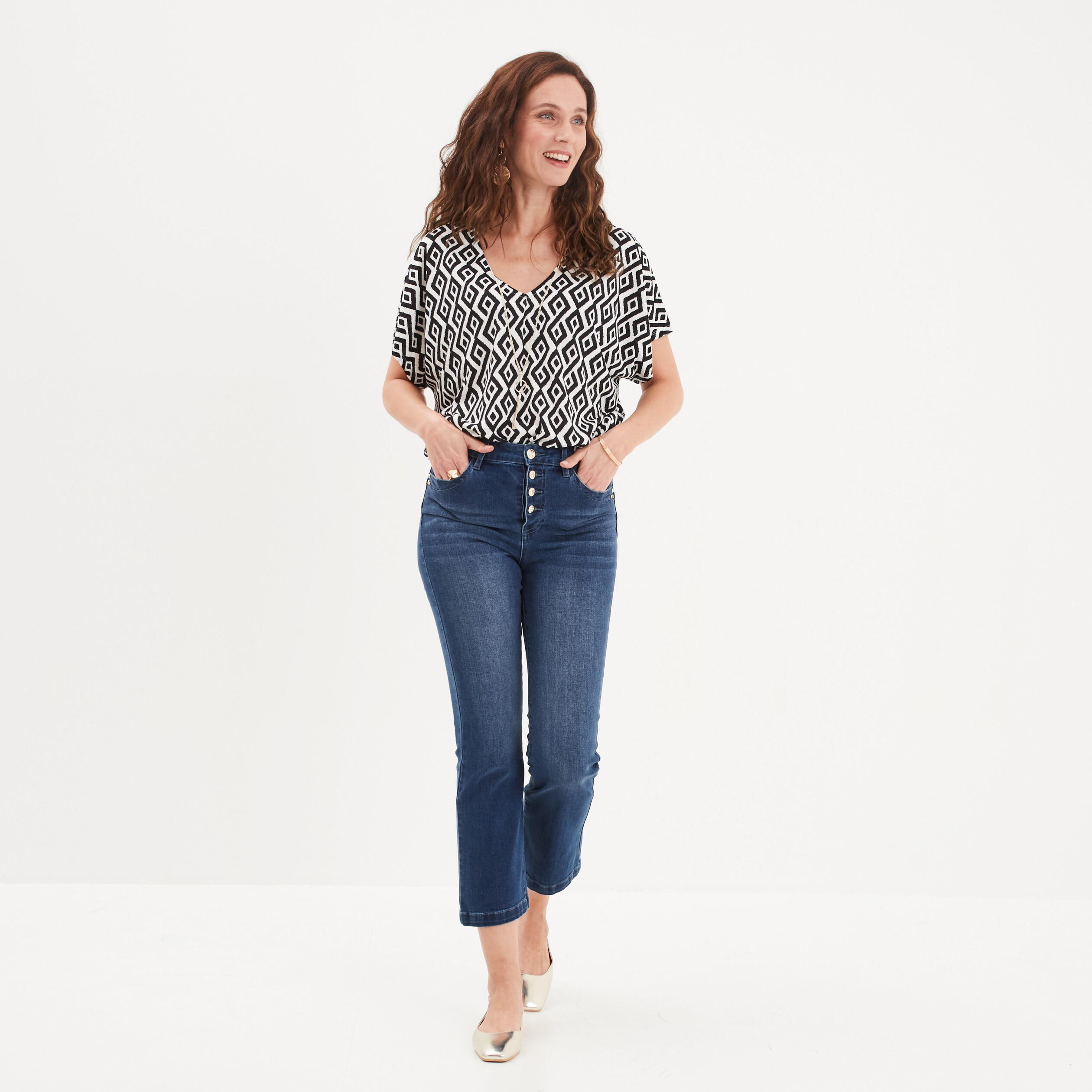 jeans flare 78eme mosquitos denim double stone femme Jeans flare 7/8ème Mosquitos denim double stone femme