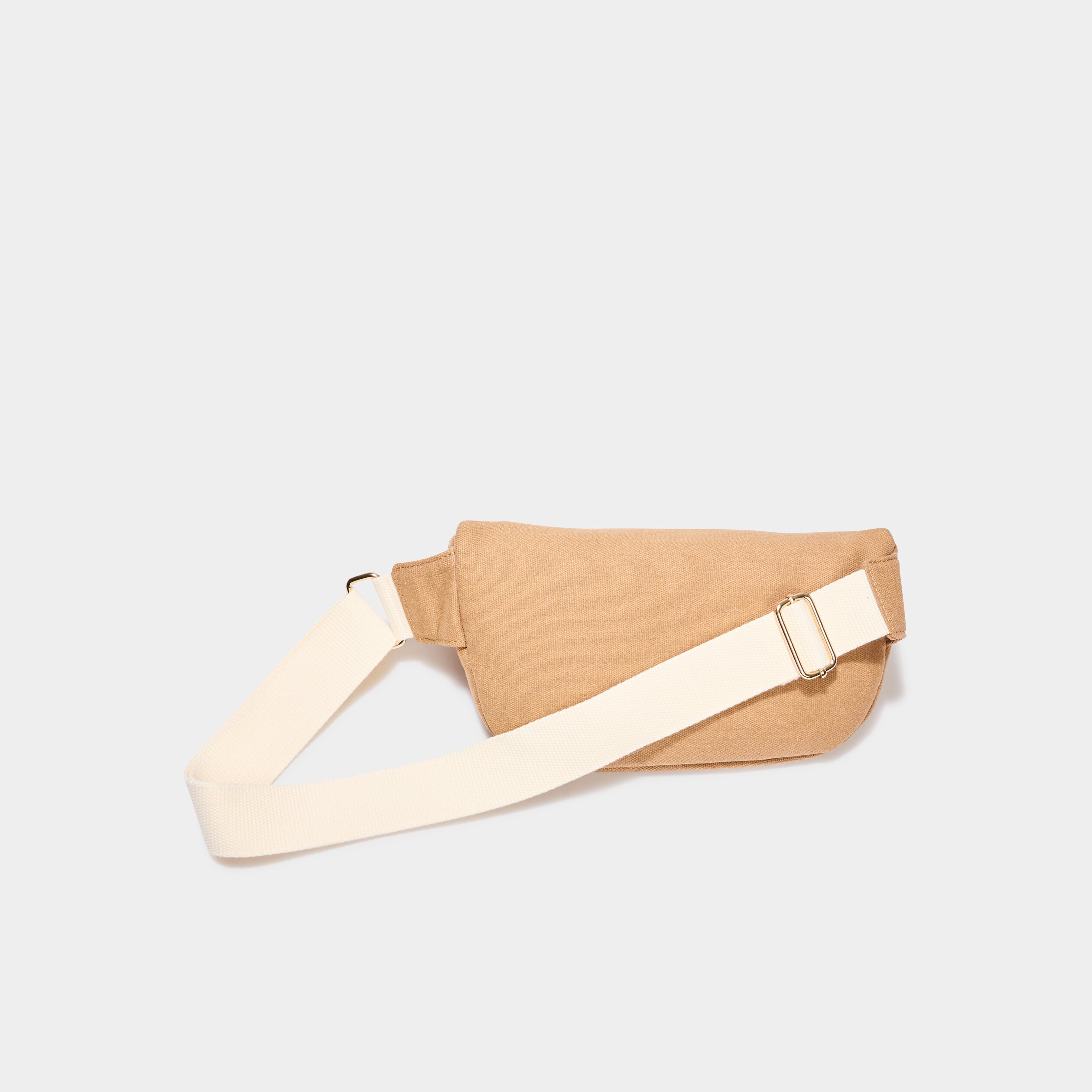 Sac banane bandoulière ajustable marron cognac femme