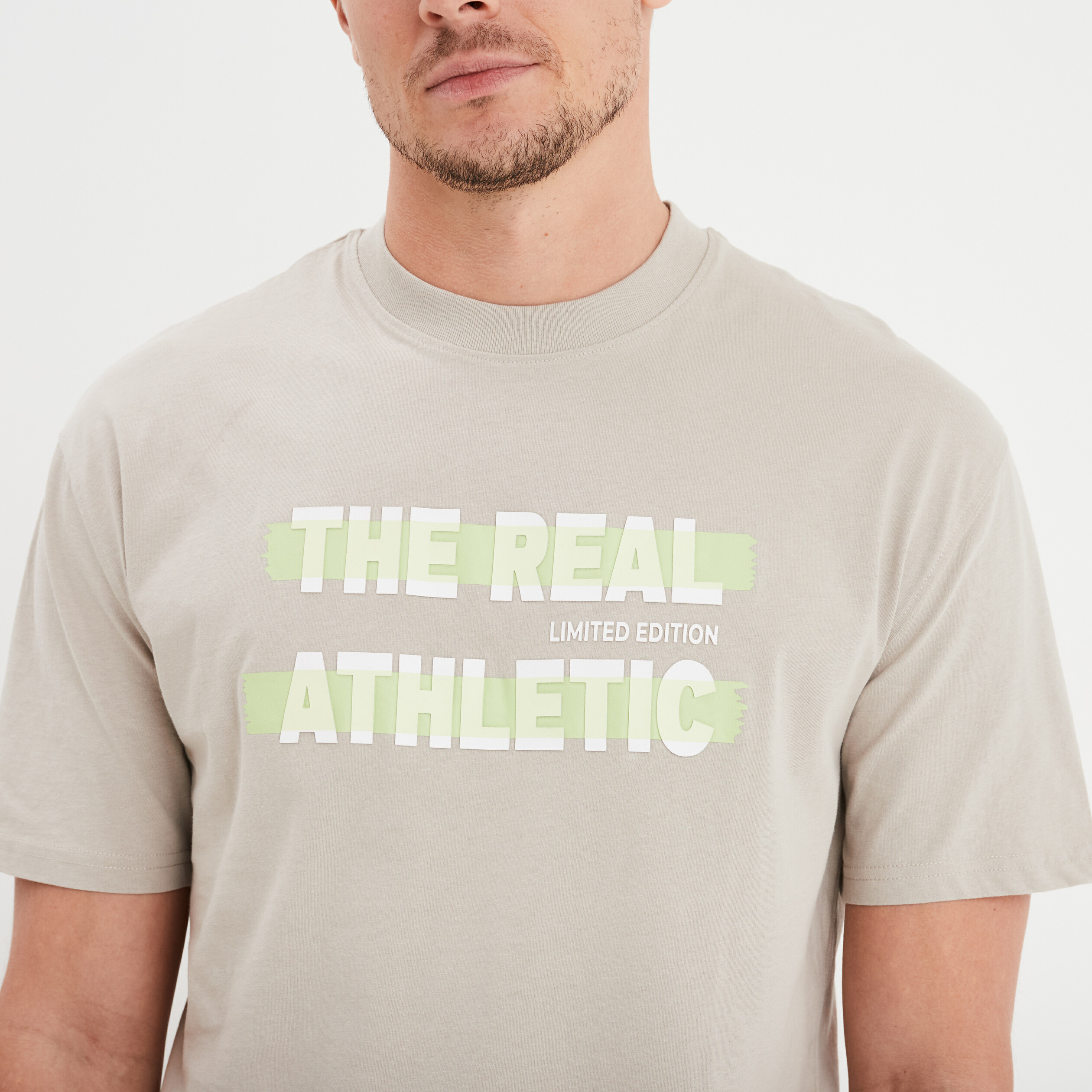 t shirt avec manches courtes liberto gris clair homme T-shirt avec manches courtes Liberto gris clair homme