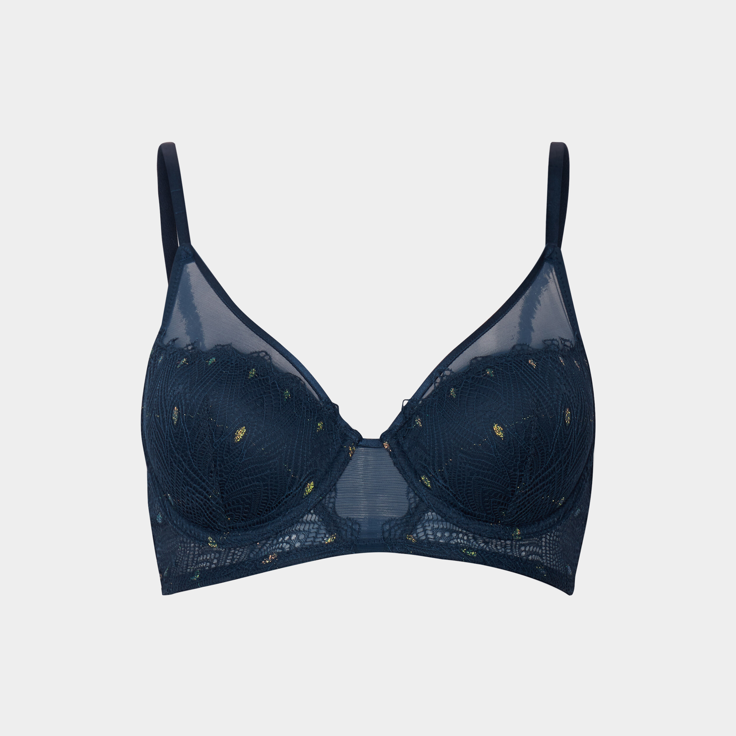 soutien gorge emboitant padde dentelle bleu canard femme Soutien-gorge emboîtant paddé dentelle bleu canard femme