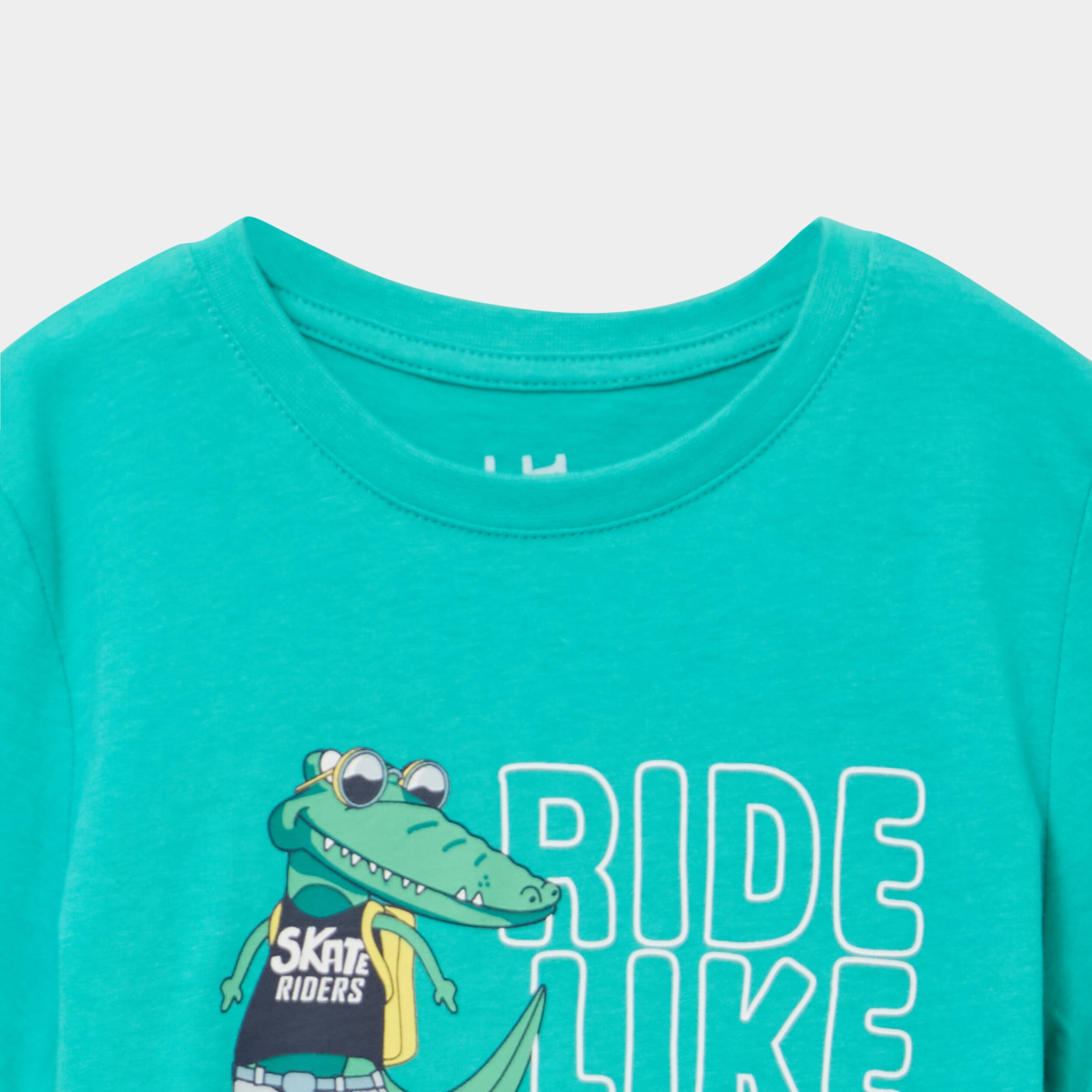 Ensemble pyjama short et t-shirt coton vert menthe gar&ccedil;on