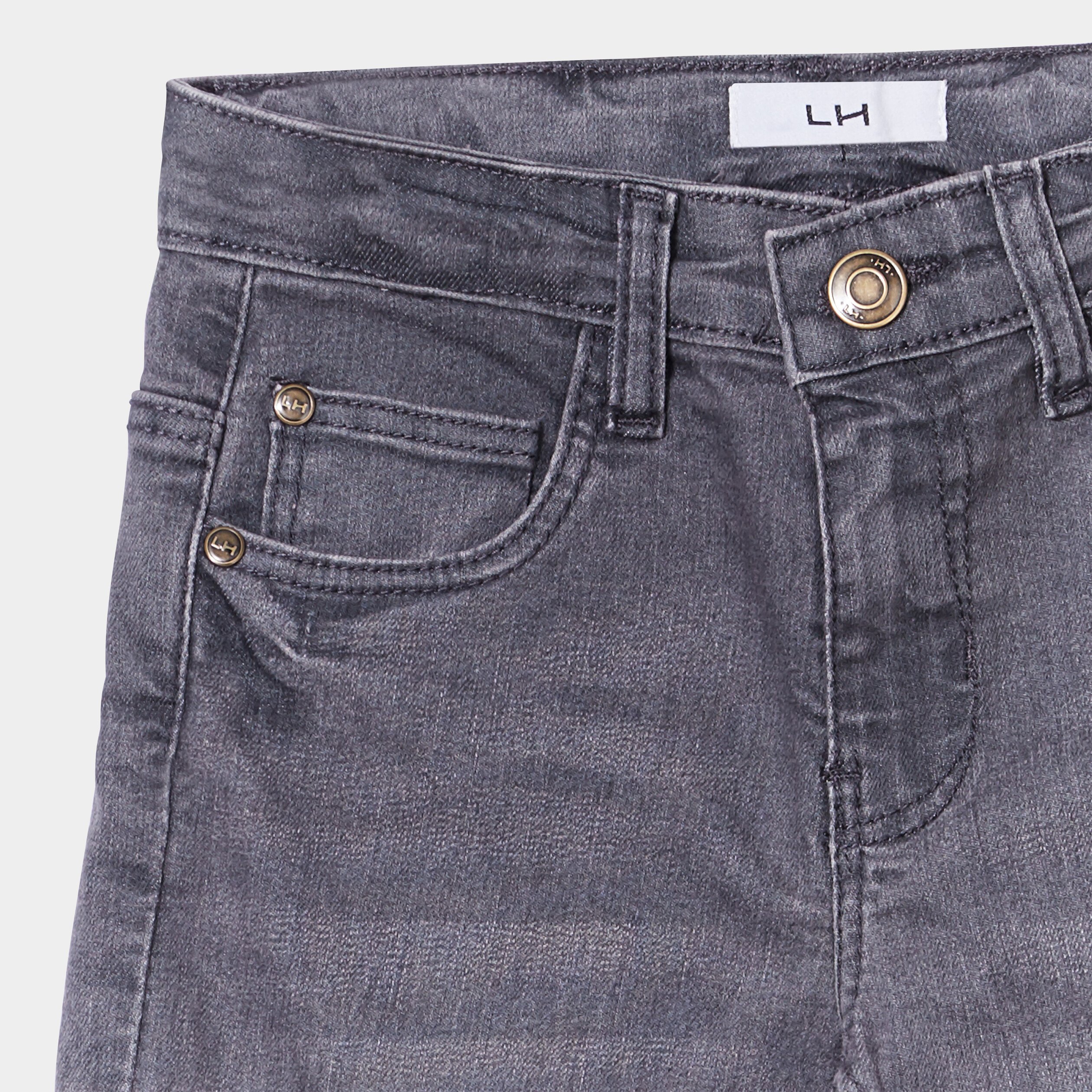 Jeans slim effet stretch gris garçon