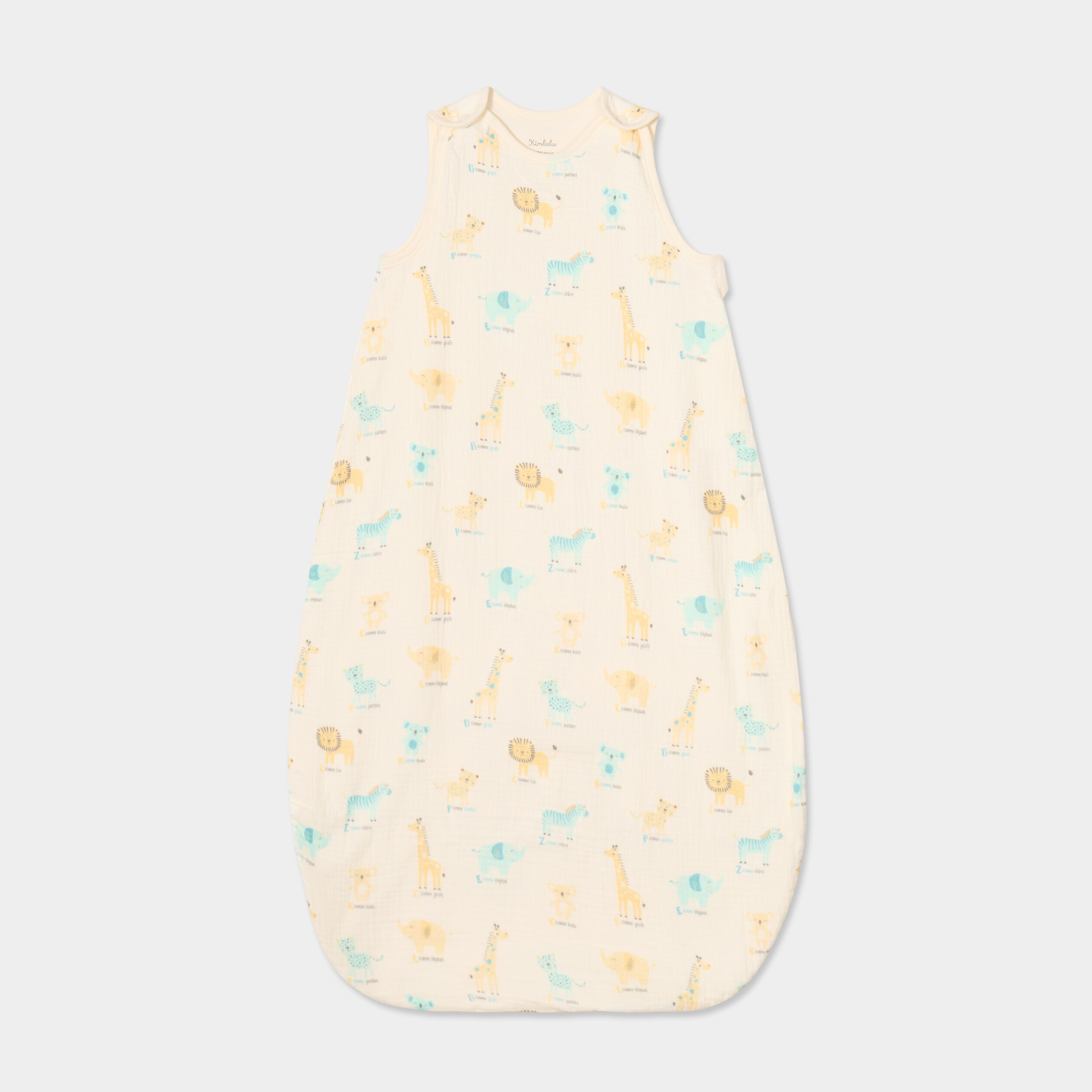 Gigoteuse TOG 1 ajustable gaze de coton creme b&eacute;b&eacute; gar&ccedil;on