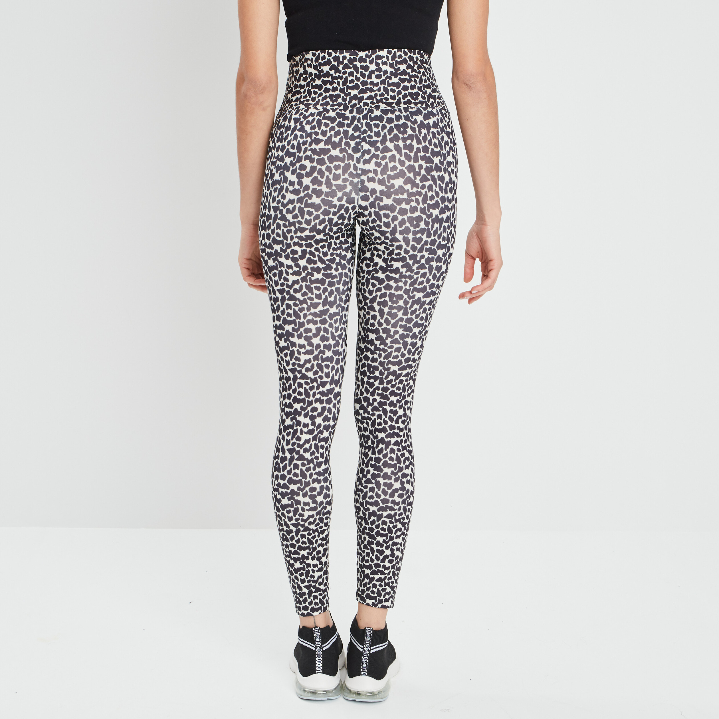 Legging taille extra haute ecru femme