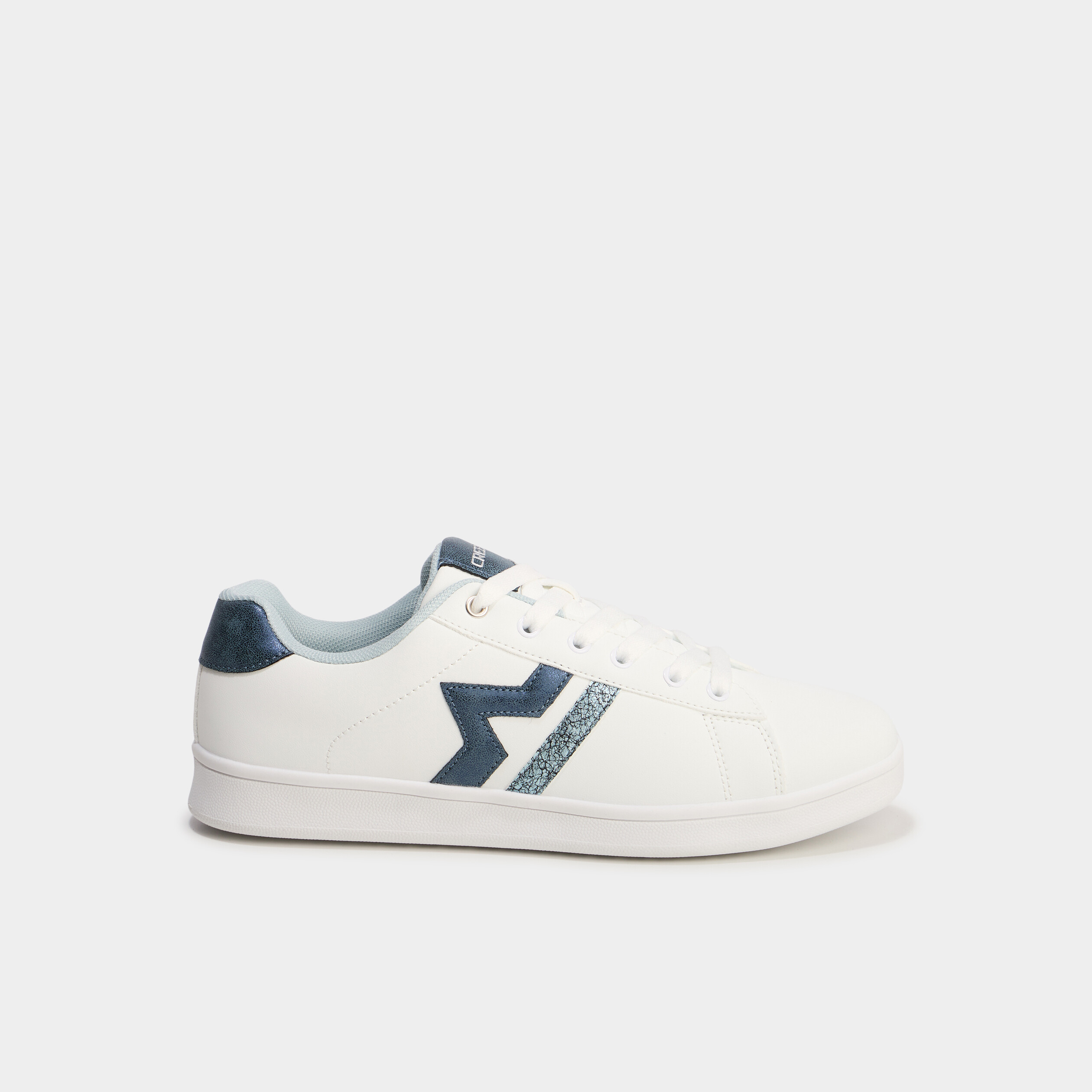 Tennis à lacets détails pailletés Creeks bleu marine femme