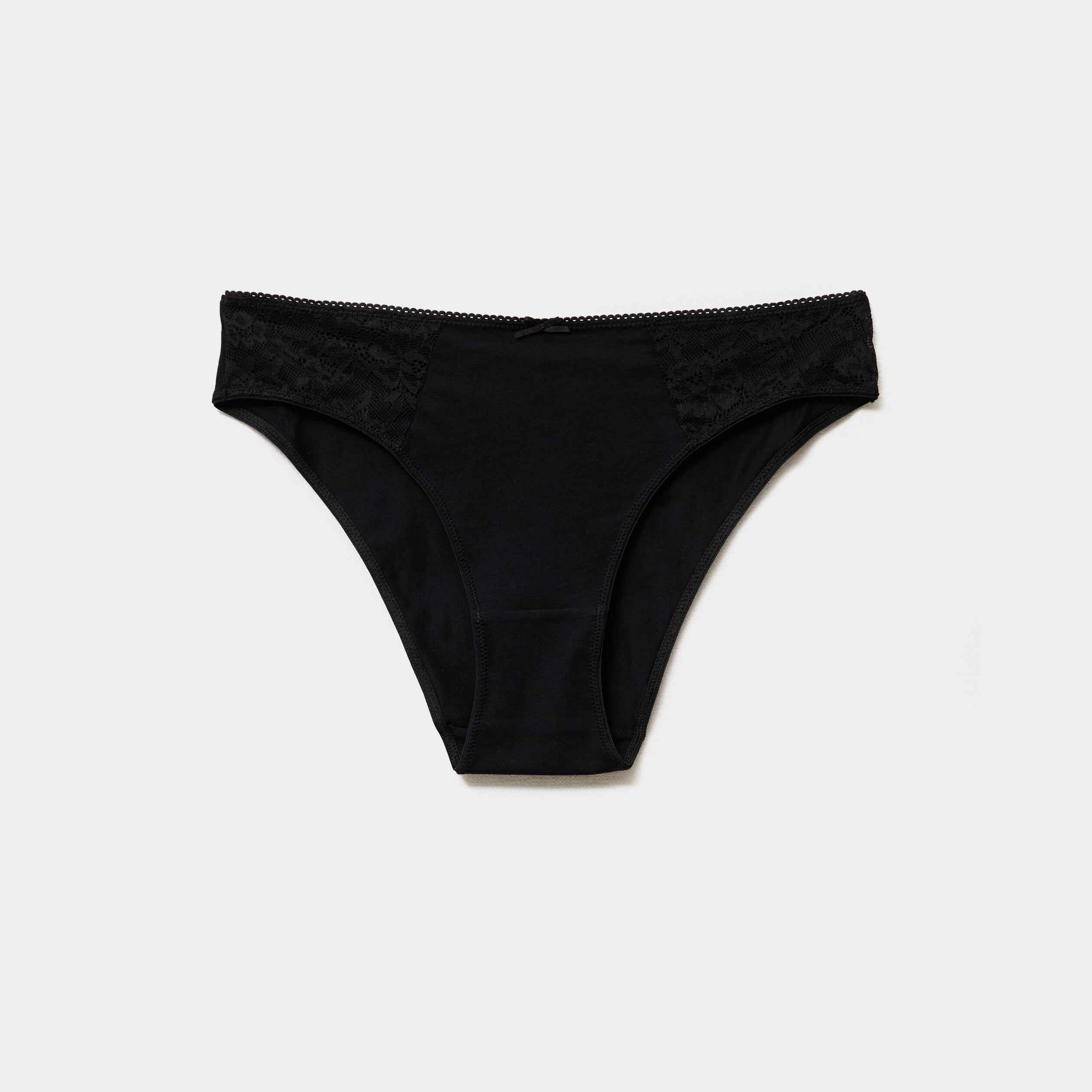 Culotte coton majoritaire noir femme